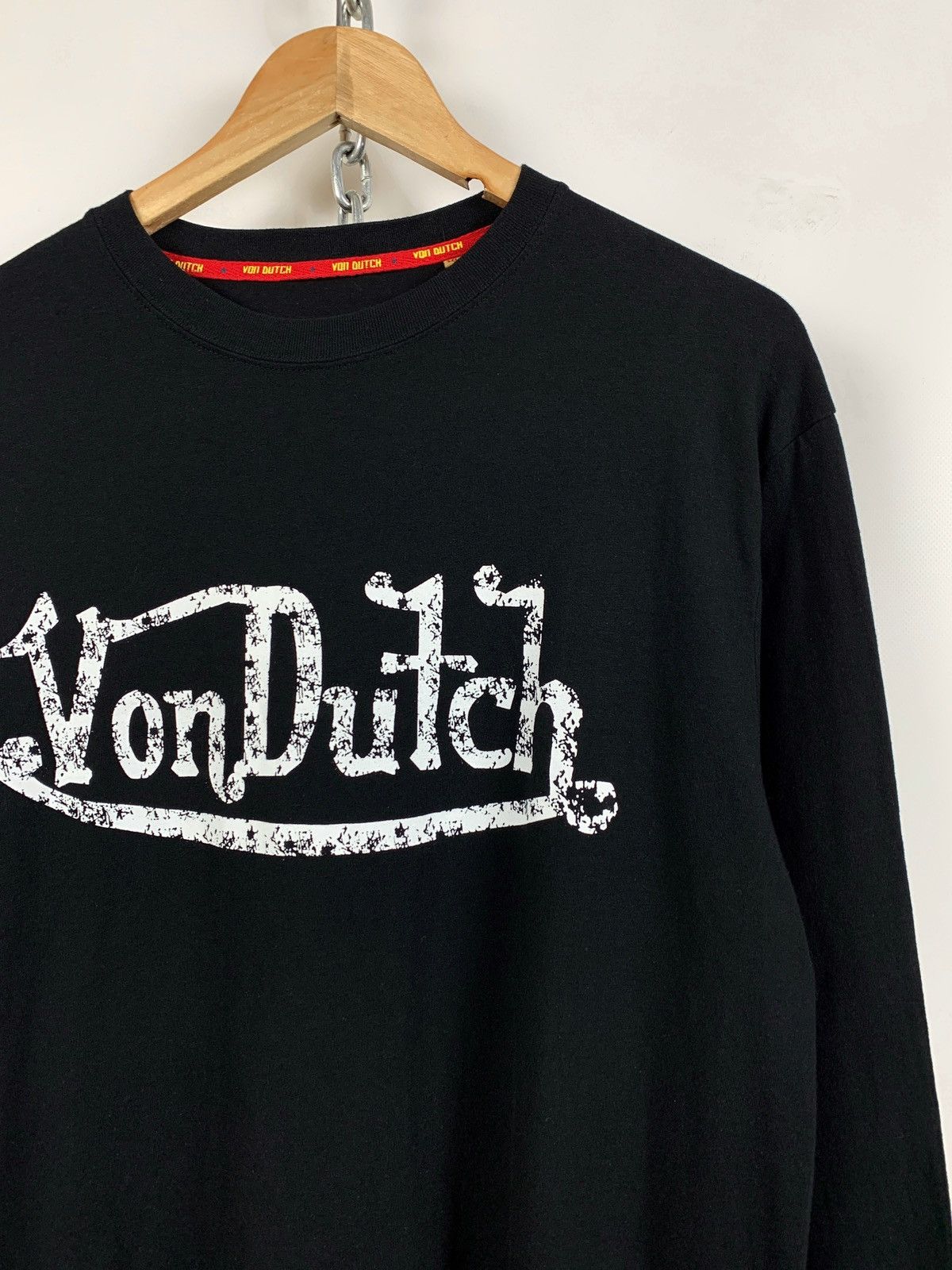Von Dutch Vintage Von Dutch Black Long Sleeve T-Shirt Size US XL / EU 56 / 4 - 4 Thumbnail