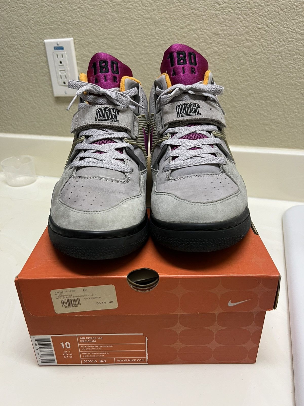 Nike Undefeated Air Force 180 Premium Size US 10 / EU 43 - 3 Thumbnail