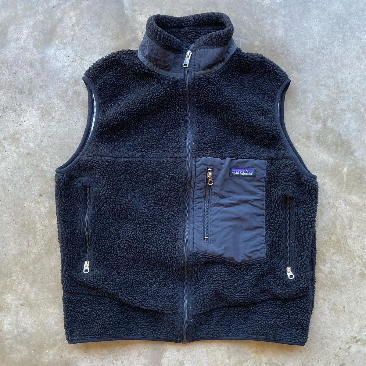 Patagonia Retro-X Vest Fleece Deep Pile Black