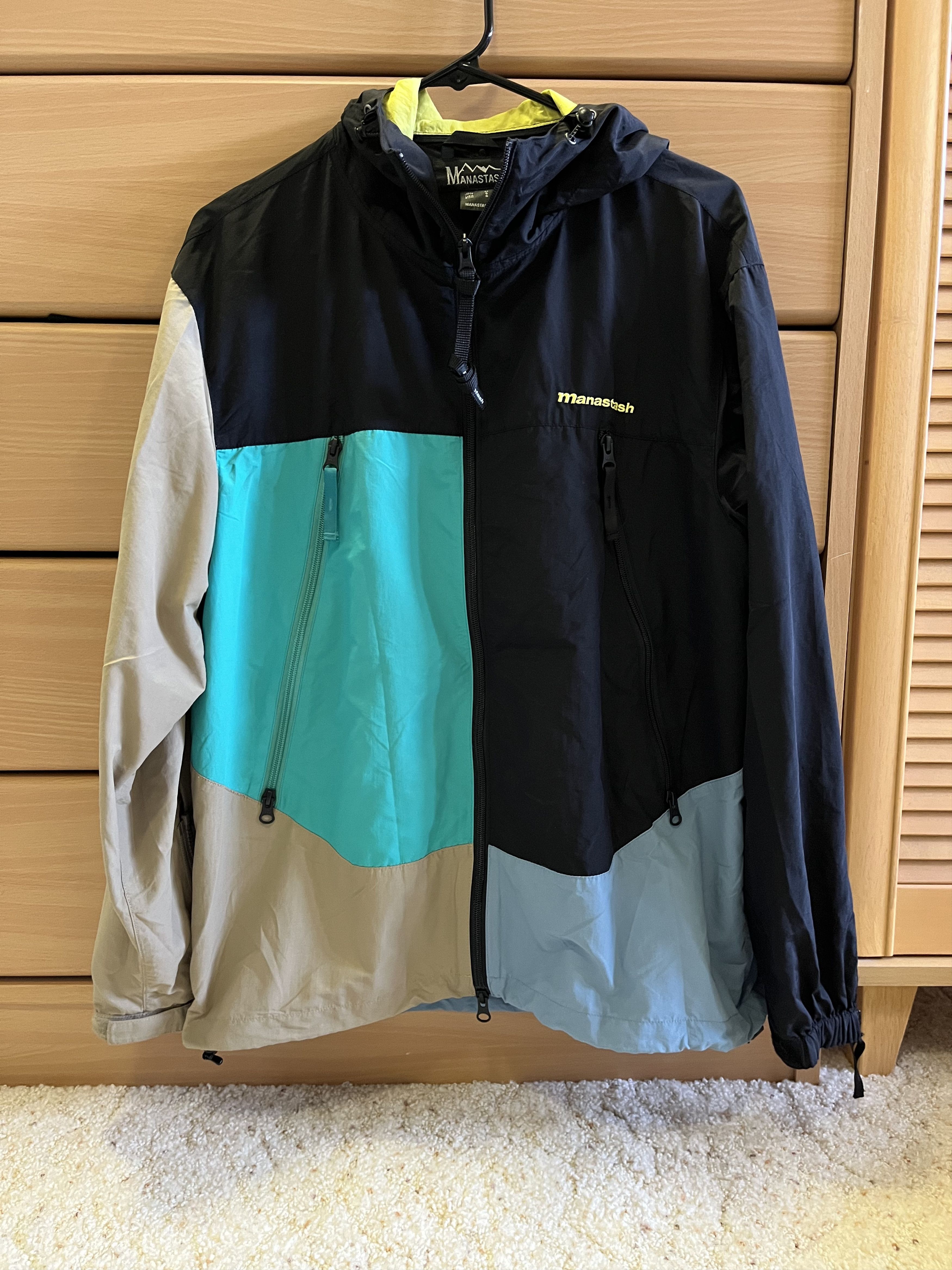 Manastash Manastash Zippy Jacket Windbreaker in Color Blocks Grailed
