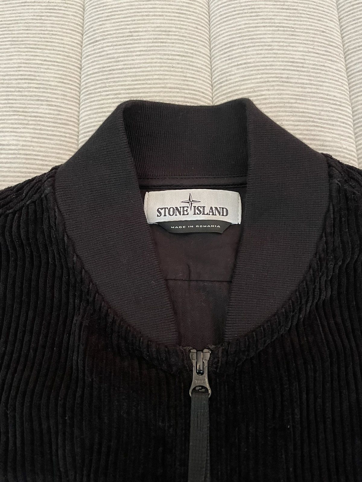 Stone Island Stone Island Corduroy Bomber Neck Overshirt Black Size US M / EU 48-50 / 2 - 5 Thumbnail