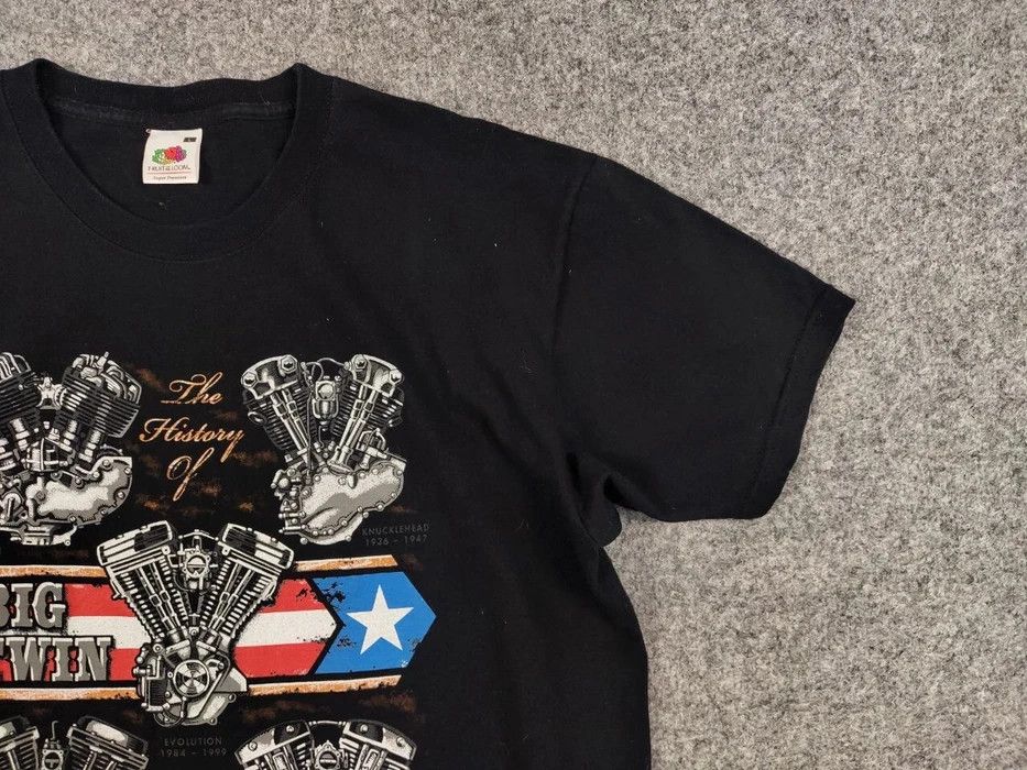 Harley Davidson Vintage 00's Harley Davidson The History of Big Twin T shirt Size US L / EU 52-54 / 3 - 5 Thumbnail