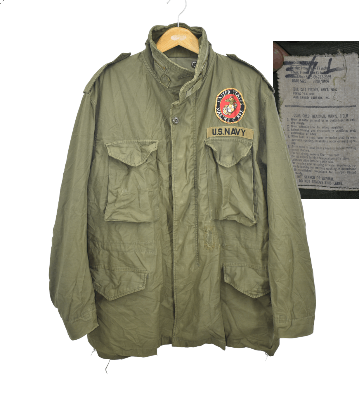 A013 VINTAGE M65 FIELD JACKET OG-107