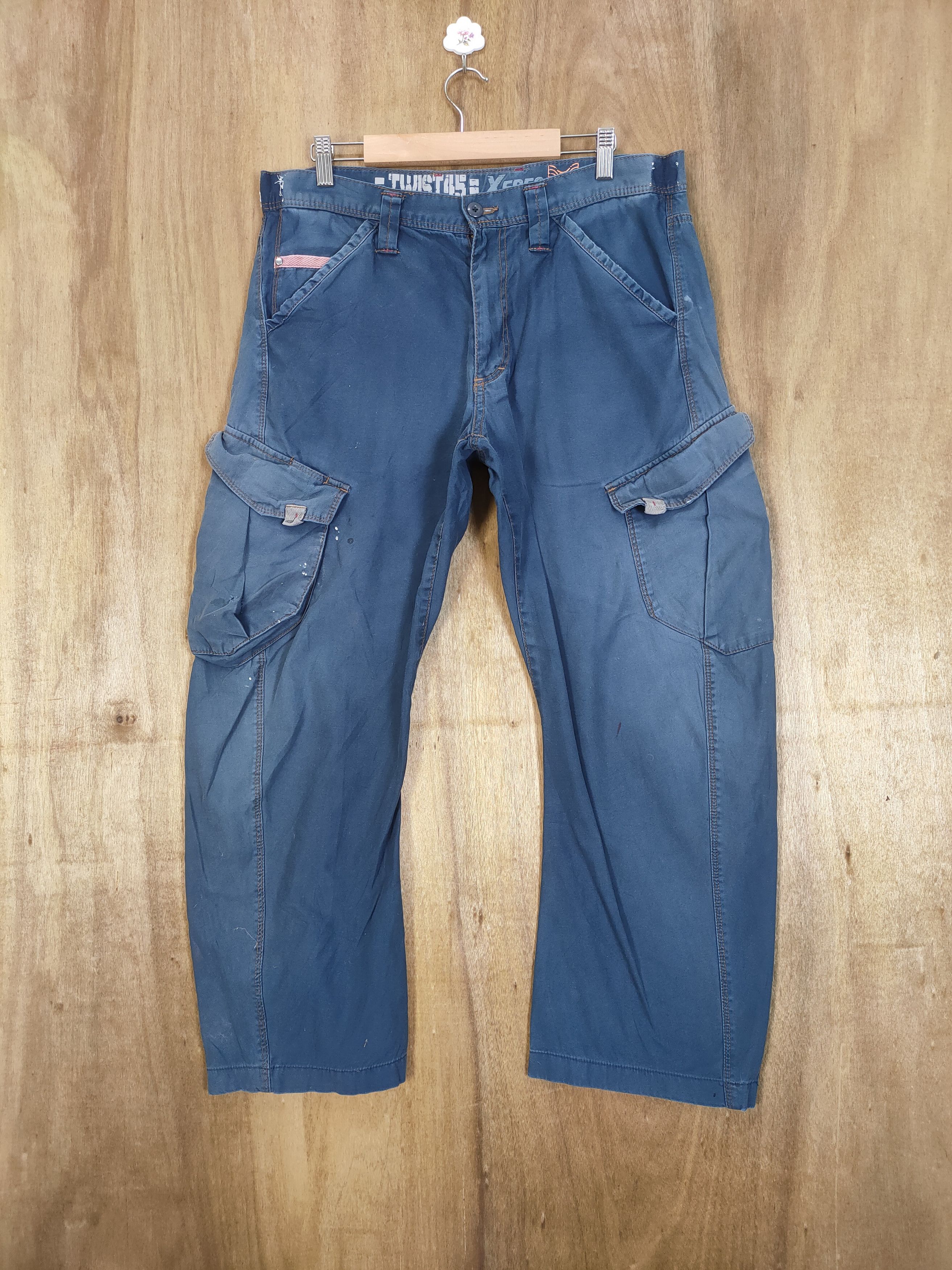 Japanese Brand VINTAGE XBEC FADED CARGO PANTS Size US 34 / EU 50 - 1 Thumbnail