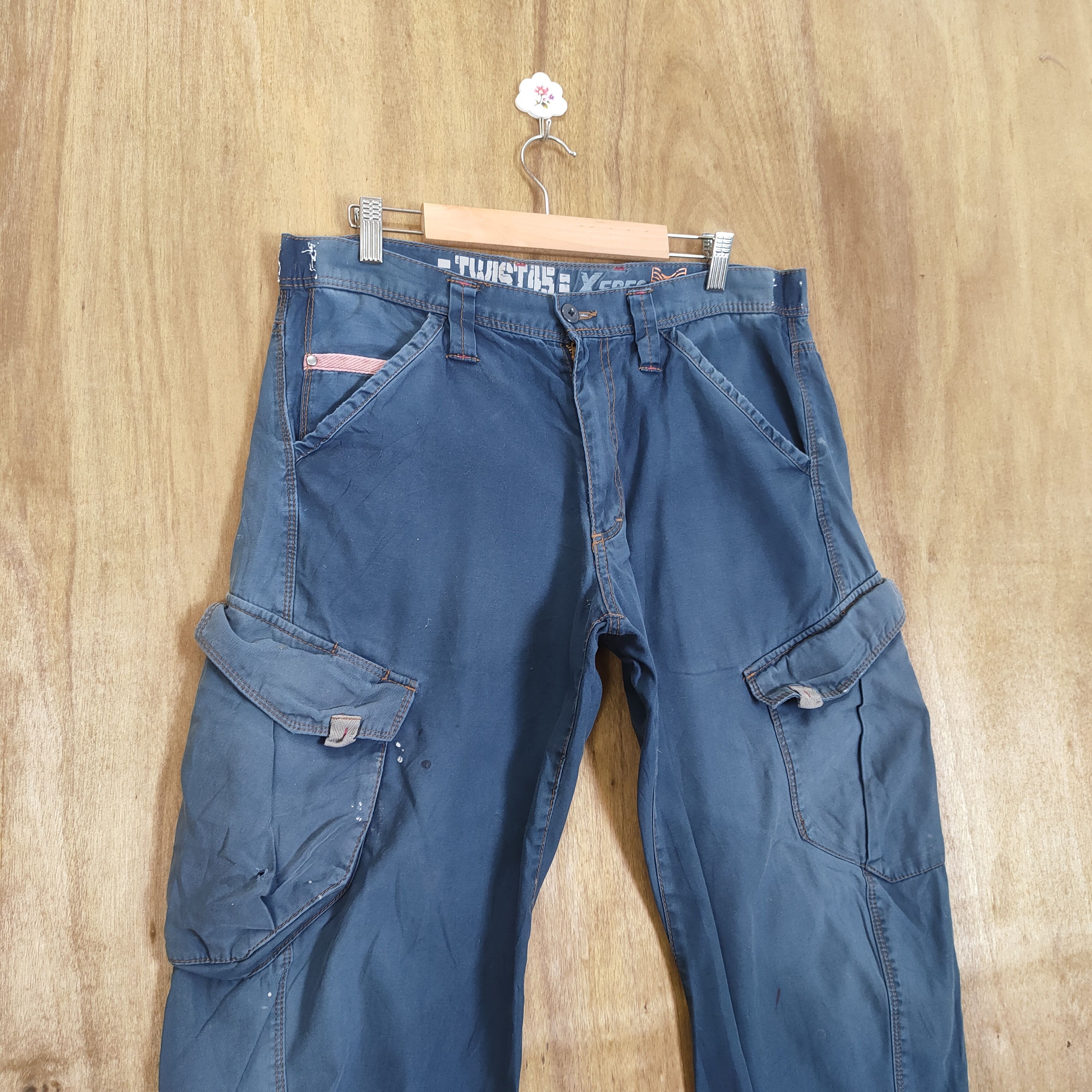 Japanese Brand VINTAGE XBEC FADED CARGO PANTS Size US 34 / EU 50 - 4 Thumbnail