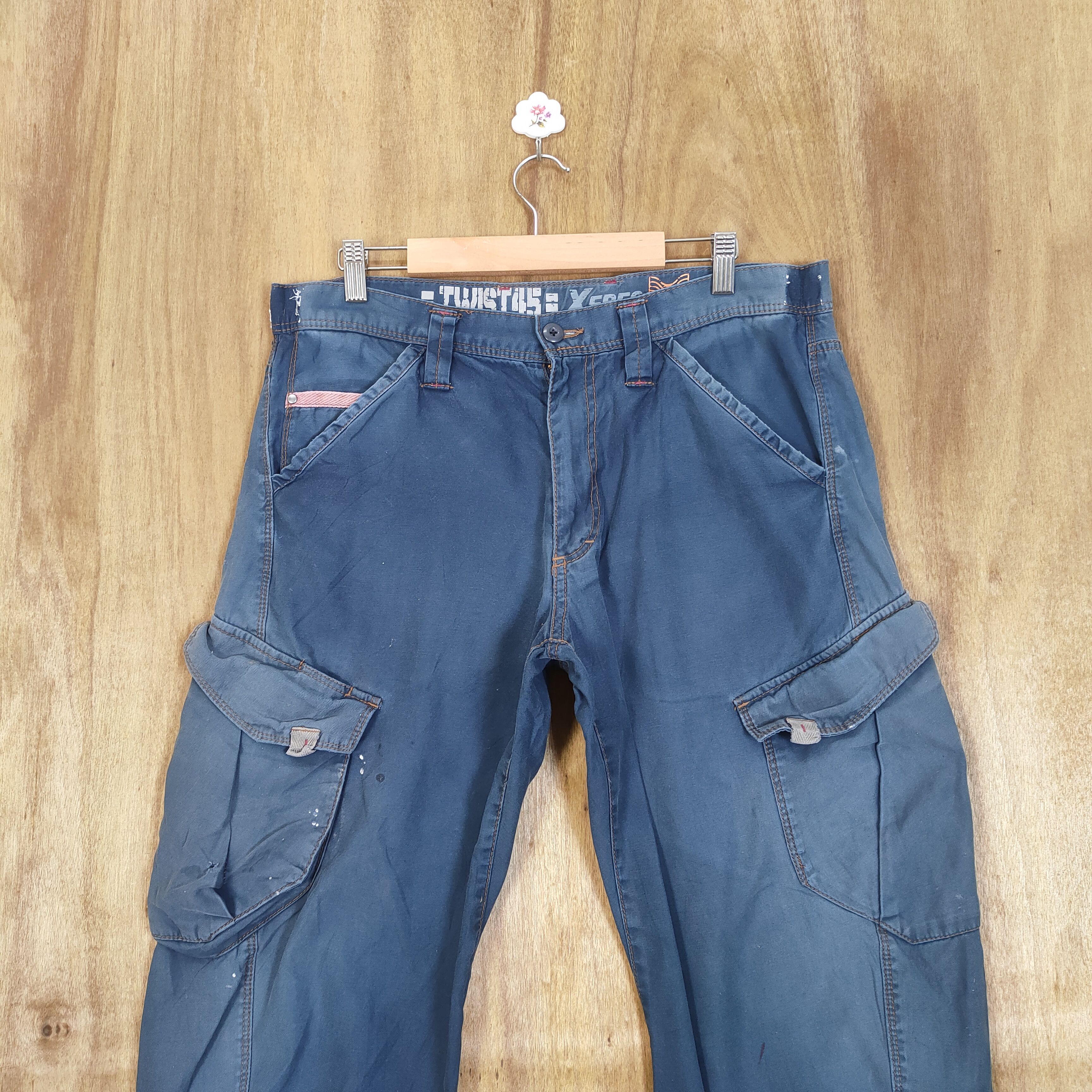 Japanese Brand VINTAGE XBEC FADED CARGO PANTS Size US 34 / EU 50 - 2 Thumbnail
