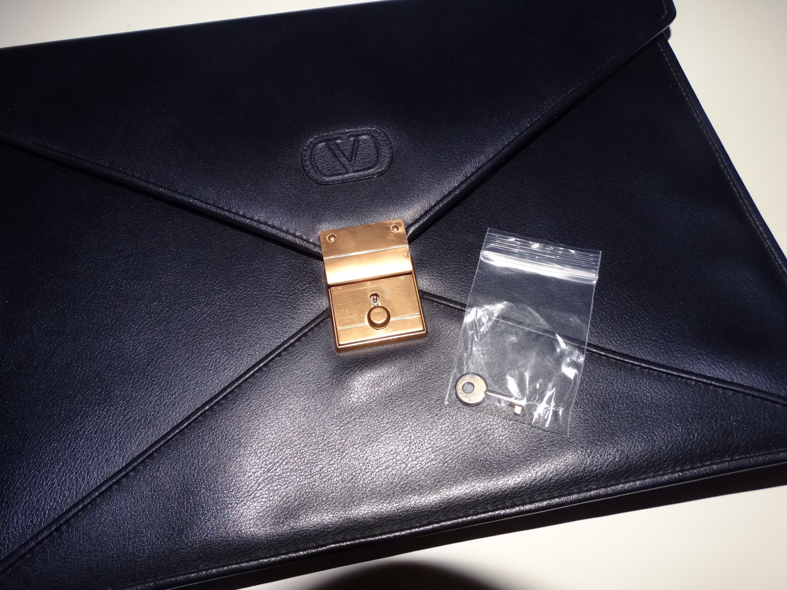 Genuine Leather × Valentino B0 Valentino garavani leather documents case holder travel Size ONE SIZE - 3 Thumbnail
