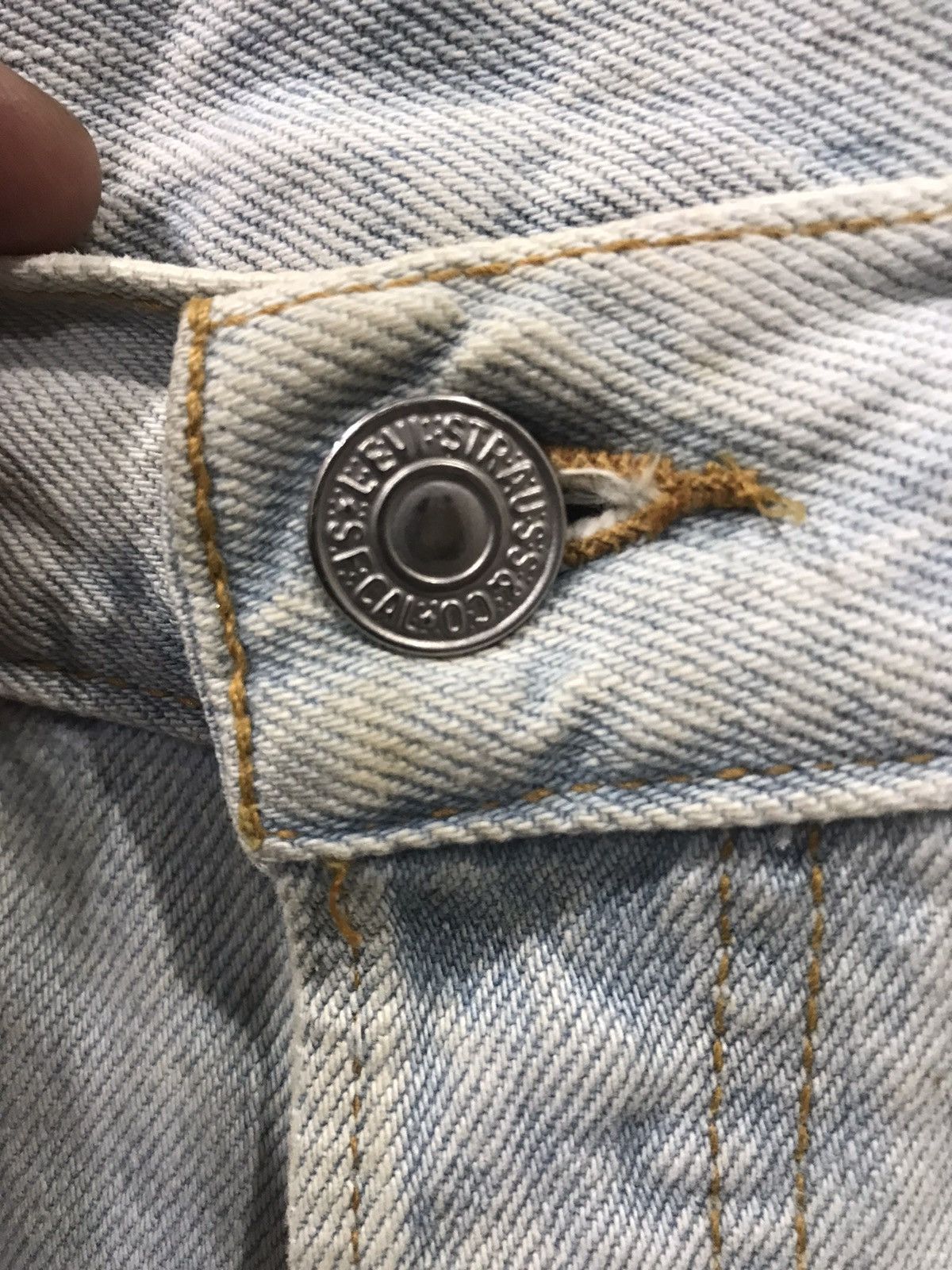 Levi's × Vintage Vintage 90s Levis 501 Button #511 Custom Distressed Denim Size US 32 / EU 48 - 8 Thumbnail