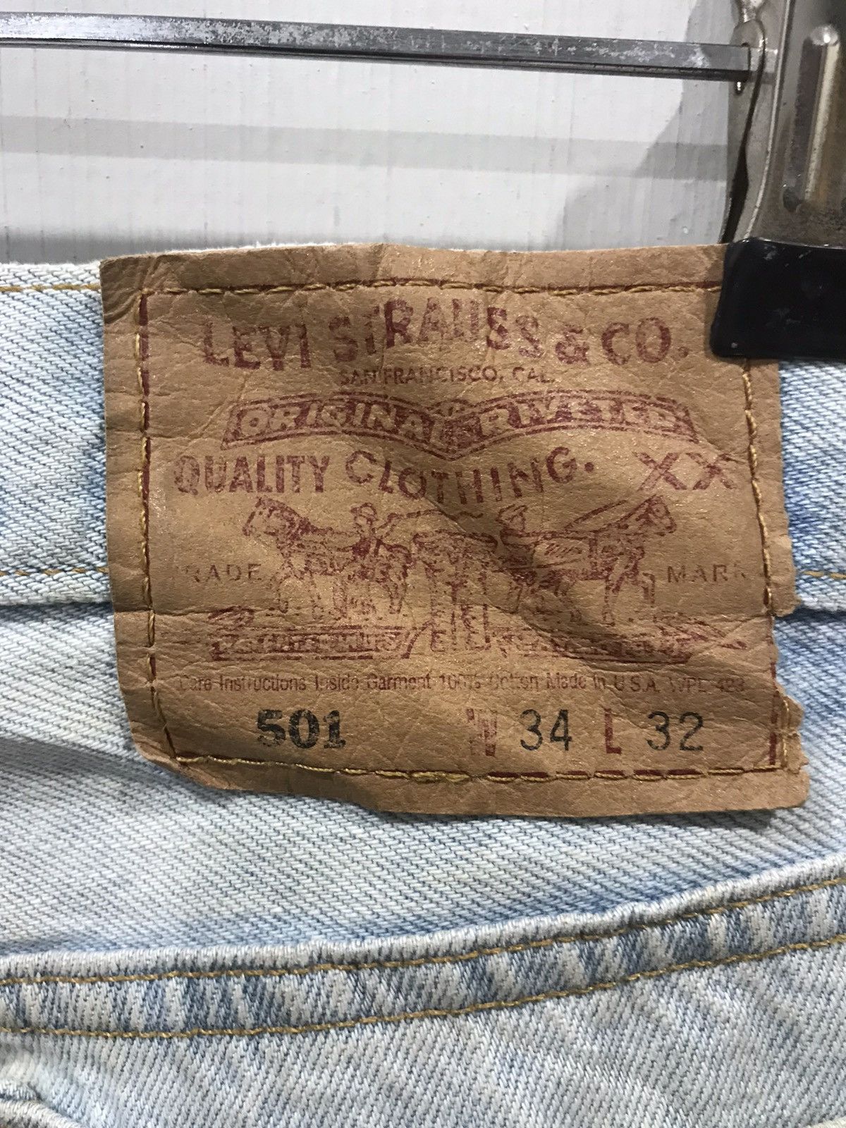 Levi's × Vintage Vintage 90s Levis 501 Button #511 Custom Distressed Denim Size US 32 / EU 48 - 10 Thumbnail