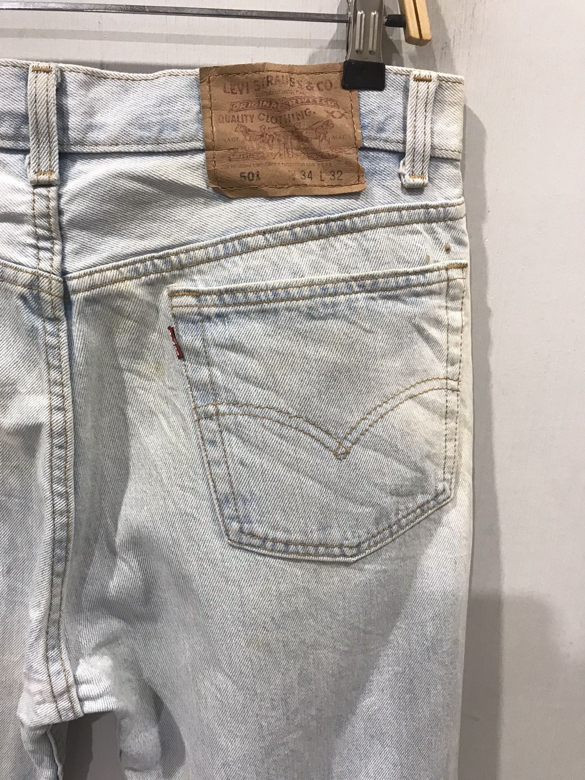 Levi's × Vintage Vintage 90s Levis 501 Button #511 Custom Distressed Denim Size US 32 / EU 48 - 11 Thumbnail