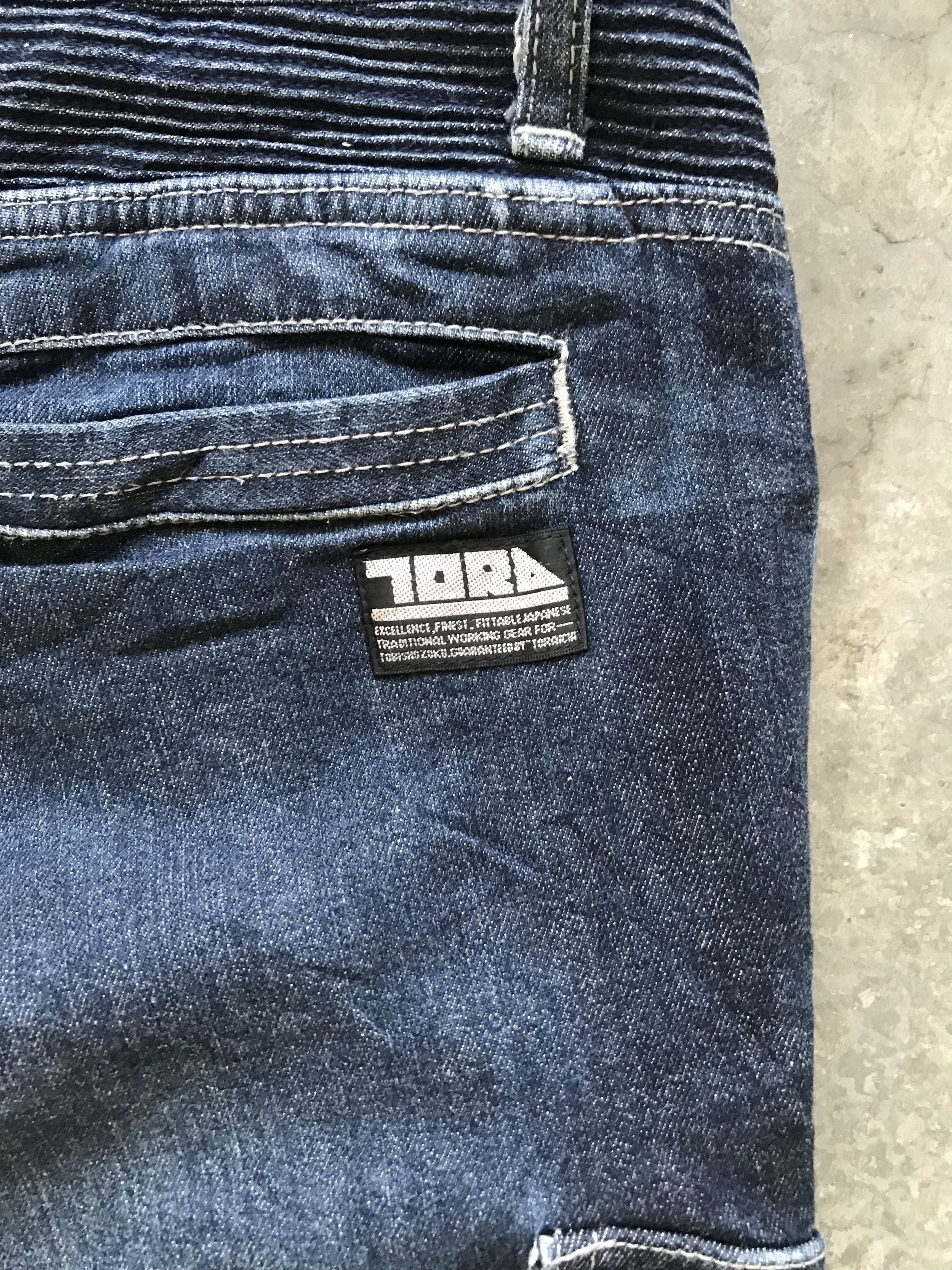 Japanese Brand TORA Biker Style Stretchable Multipockets Skinny Pant Size US 35 - 16 Thumbnail