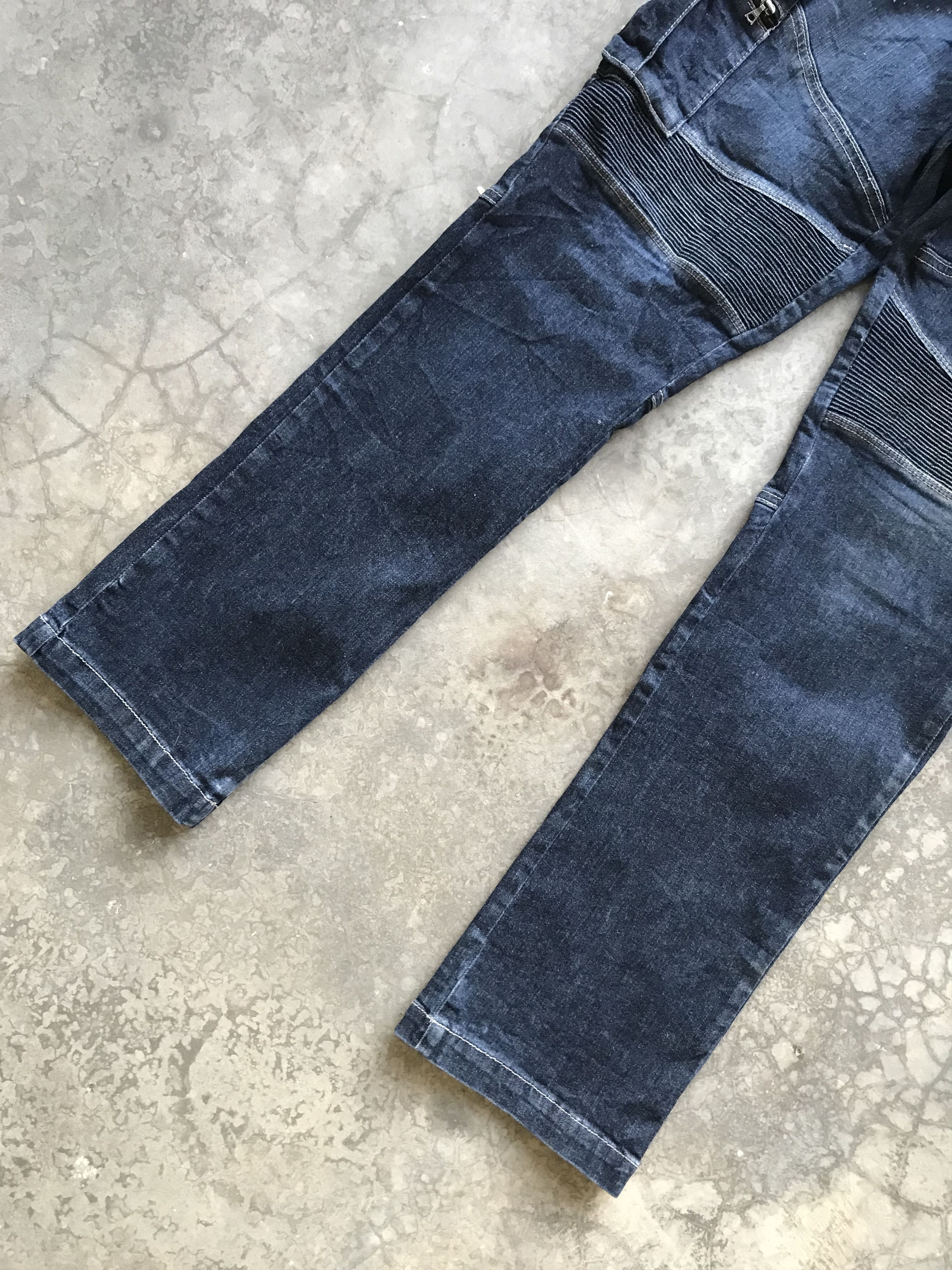 Japanese Brand TORA Biker Style Stretchable Multipockets Skinny Pant Size US 35 - 6 Thumbnail