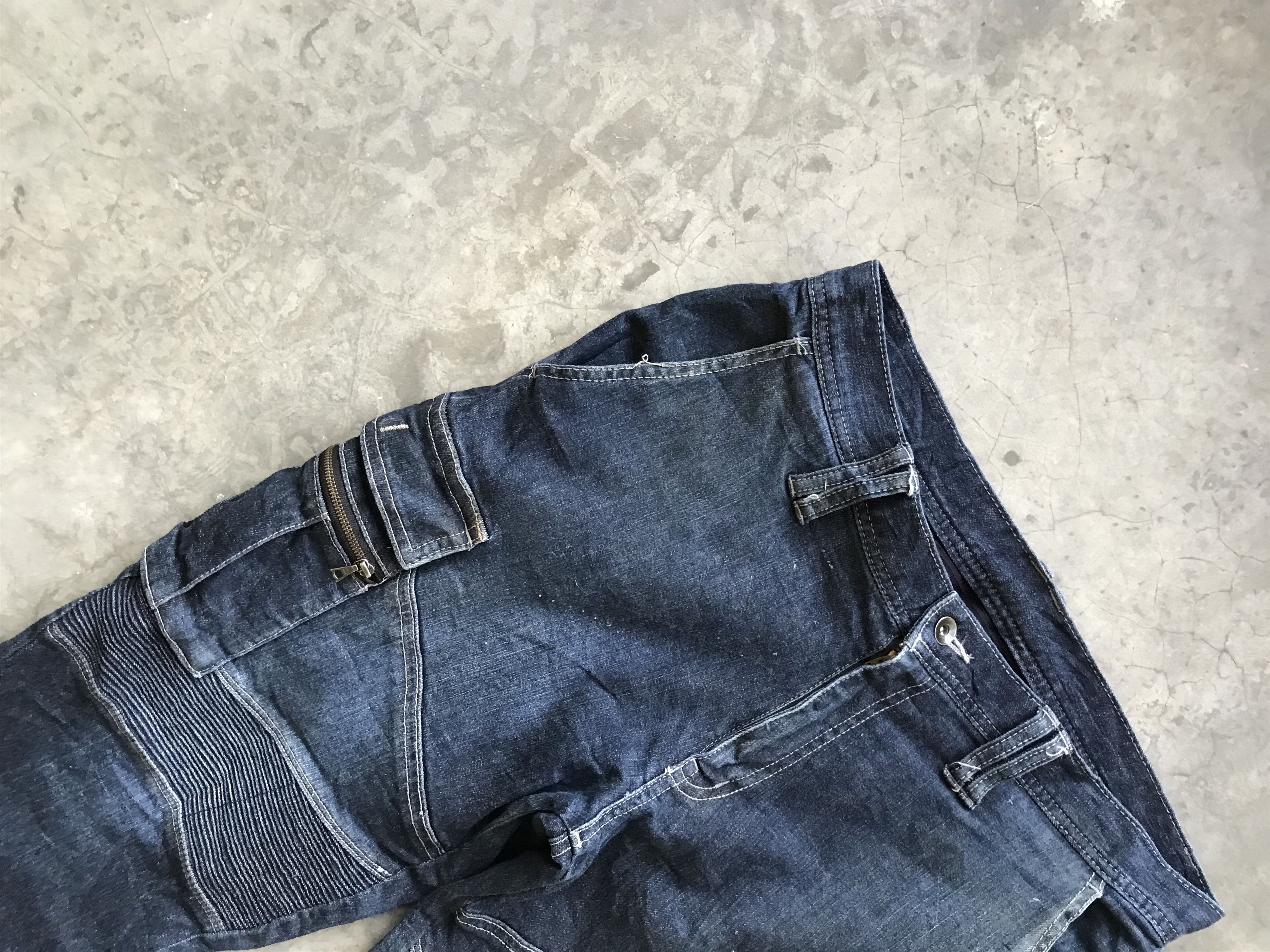 Japanese Brand TORA Biker Style Stretchable Multipockets Skinny Pant Size US 35 - 5 Thumbnail