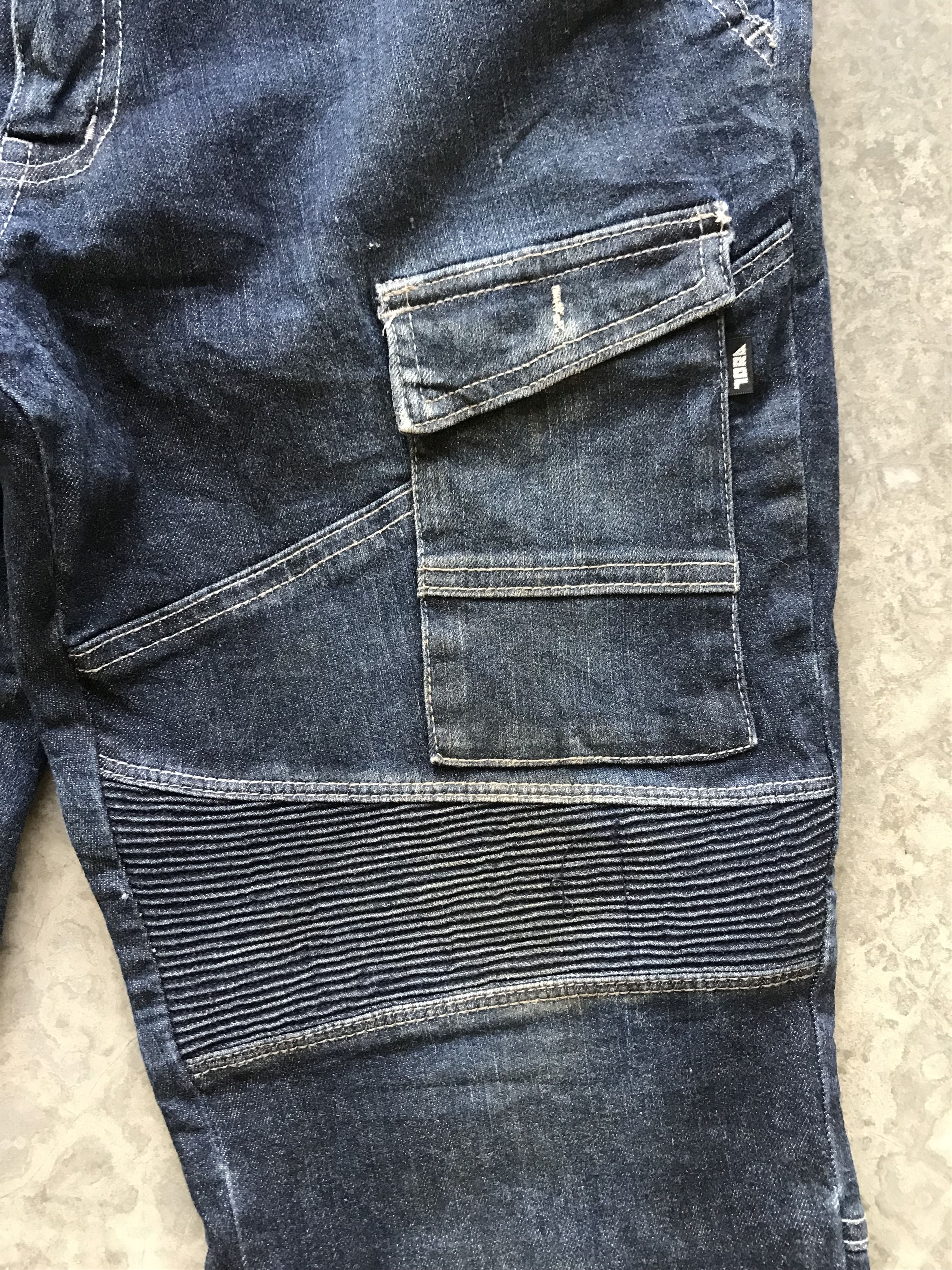 Japanese Brand TORA Biker Style Stretchable Multipockets Skinny Pant Size US 35 - 7 Thumbnail