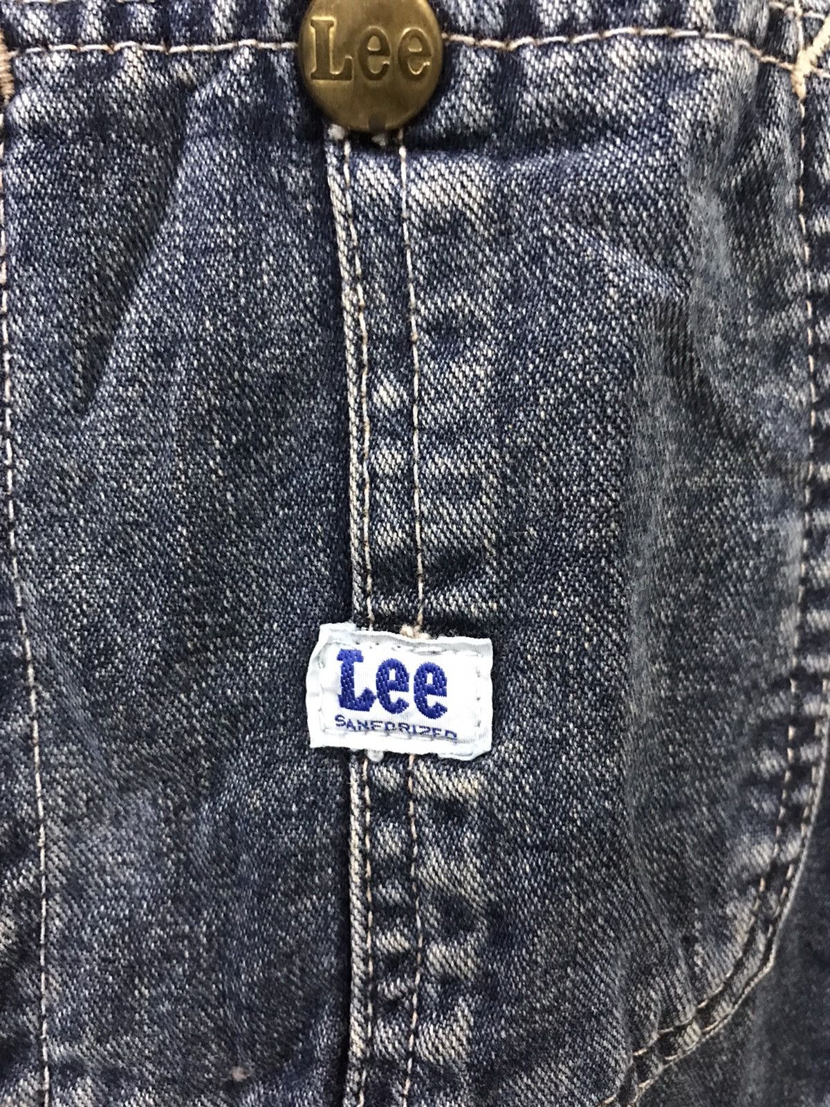Lee 🔥For W29-31🔥Lee Sanforized Denim Overall Size US 33 - 4 Thumbnail