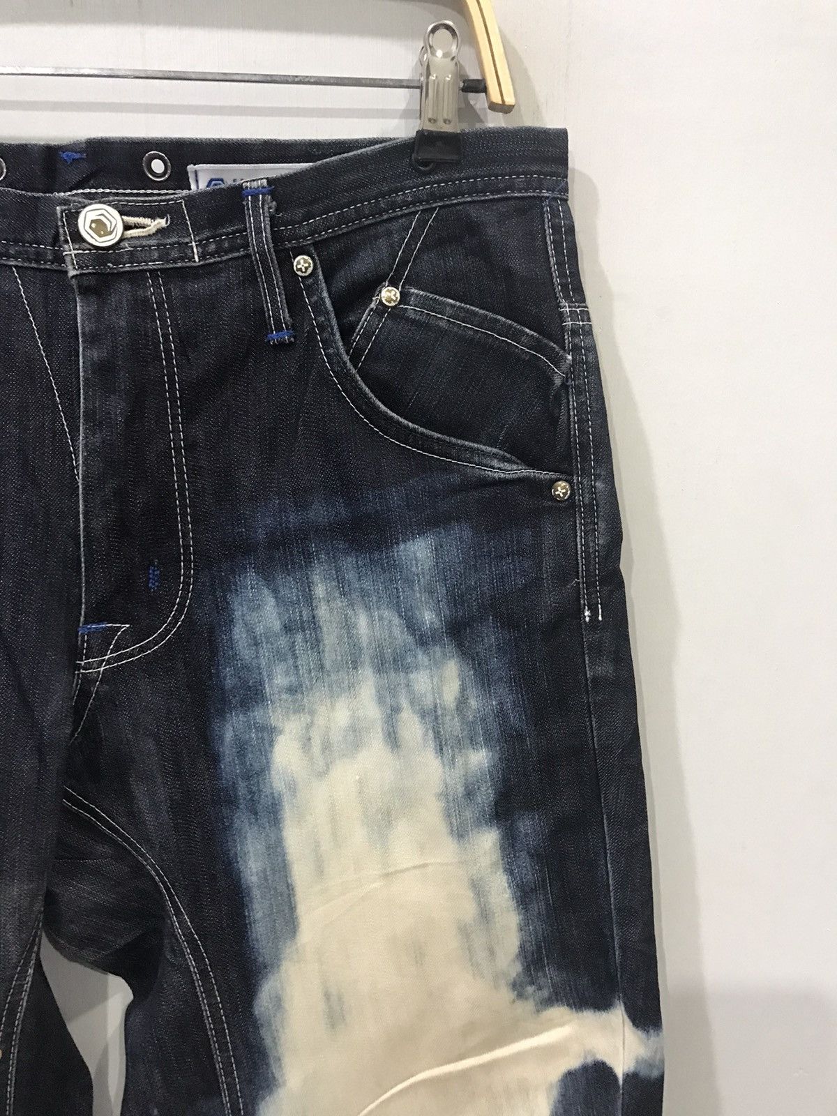 Edwin EDWIN Engineered Smoky Stone Wash Indigo Curve Cut Denim Size US 32 / EU 48 - 4 Thumbnail