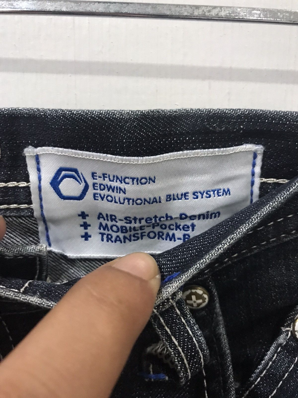 Edwin EDWIN Engineered Smoky Stone Wash Indigo Curve Cut Denim Size US 32 / EU 48 - 11 Thumbnail