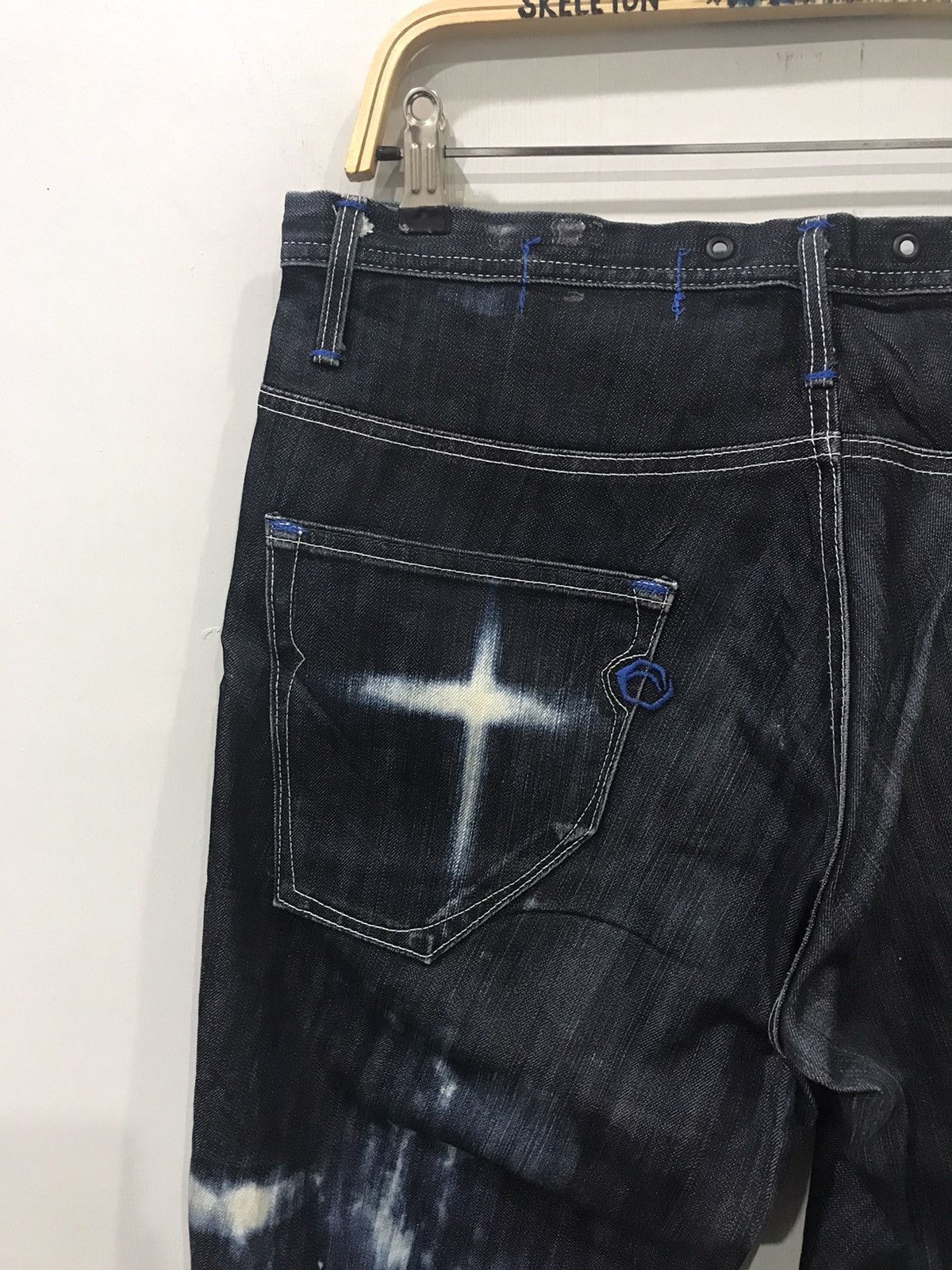 Edwin EDWIN Engineered Smoky Stone Wash Indigo Curve Cut Denim Size US 32 / EU 48 - 14 Thumbnail