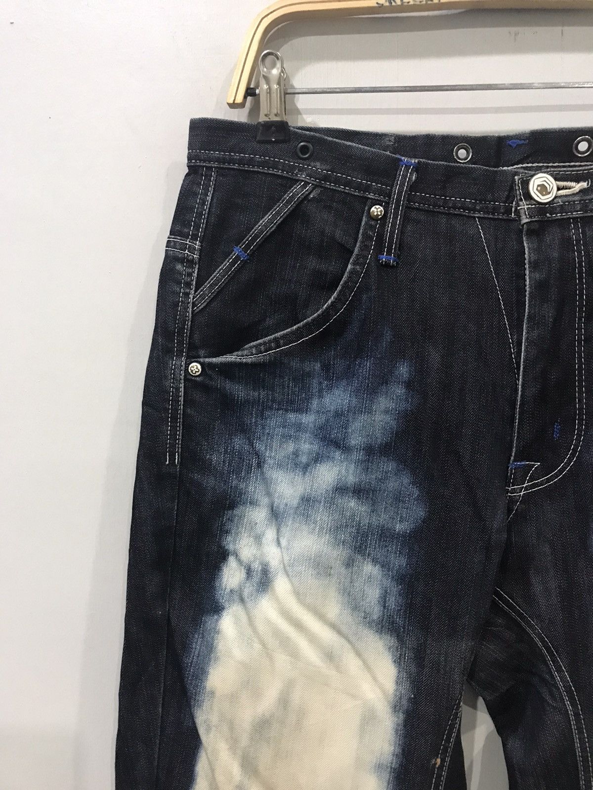Edwin EDWIN Engineered Smoky Stone Wash Indigo Curve Cut Denim Size US 32 / EU 48 - 5 Thumbnail