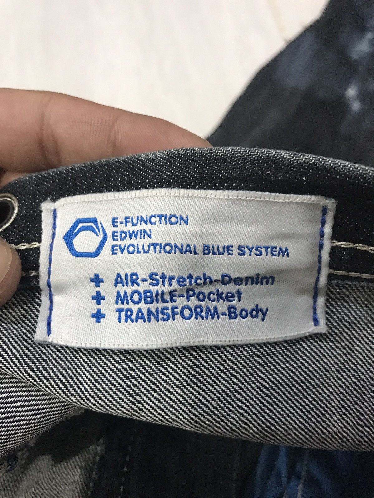 Edwin EDWIN Engineered Smoky Stone Wash Indigo Curve Cut Denim Size US 32 / EU 48 - 20 Thumbnail