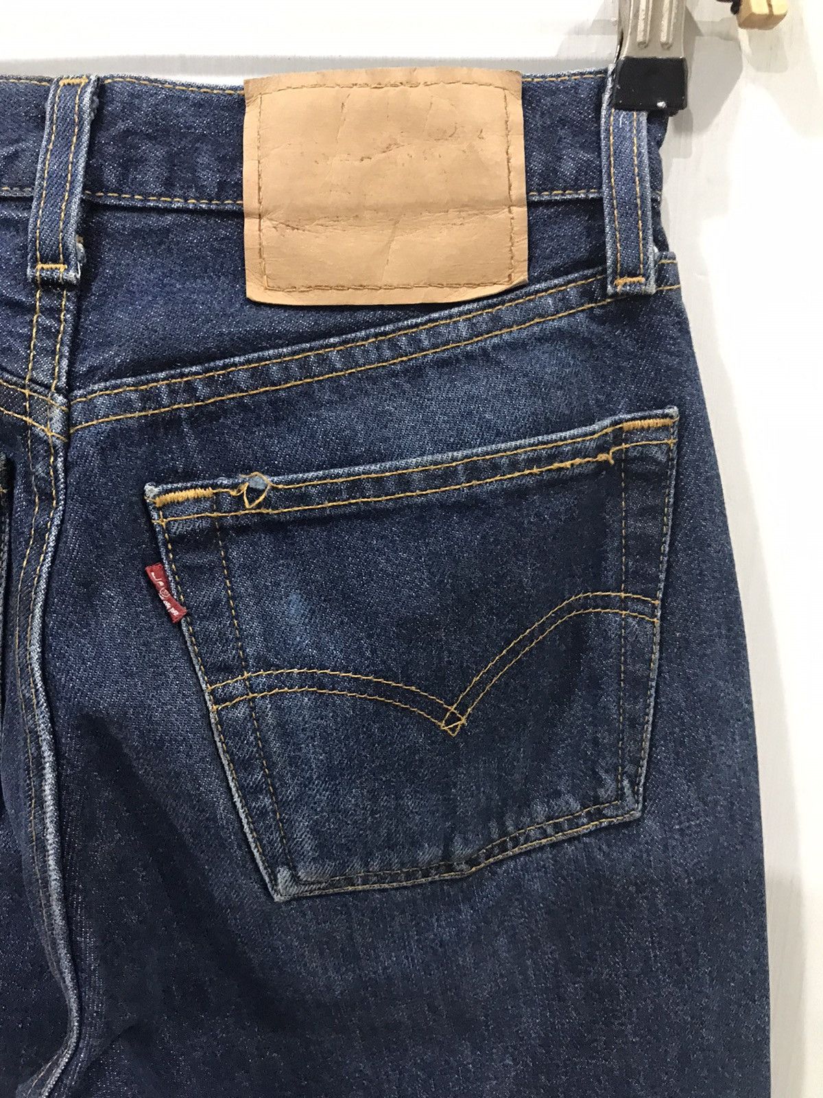 Levi's Vintage 90s Levis 501 US Made 553 Button Denim Size 24" / US 00 / IT 34 - 10 Thumbnail