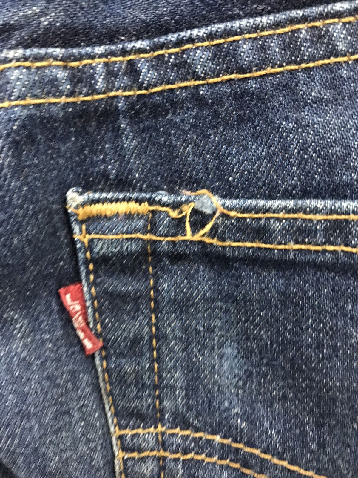 Levi's Vintage 90s Levis 501 US Made 553 Button Denim Size 24" / US 00 / IT 34 - 8 Thumbnail