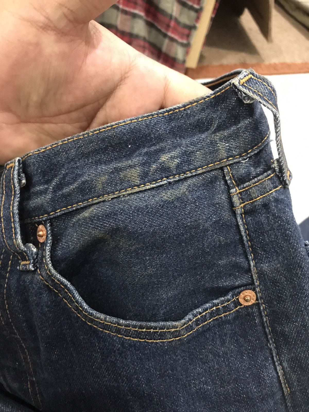 Levi's Vintage 90s Levis 501 US Made 553 Button Denim Size 24" / US 00 / IT 34 - 15 Thumbnail