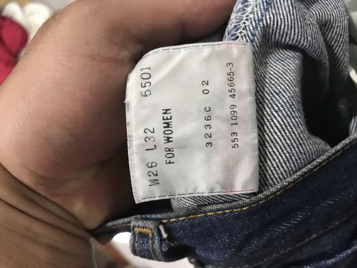 Levi's Vintage 90s Levis 501 US Made 553 Button Denim Size 24" / US 00 / IT 34 - 13 Thumbnail