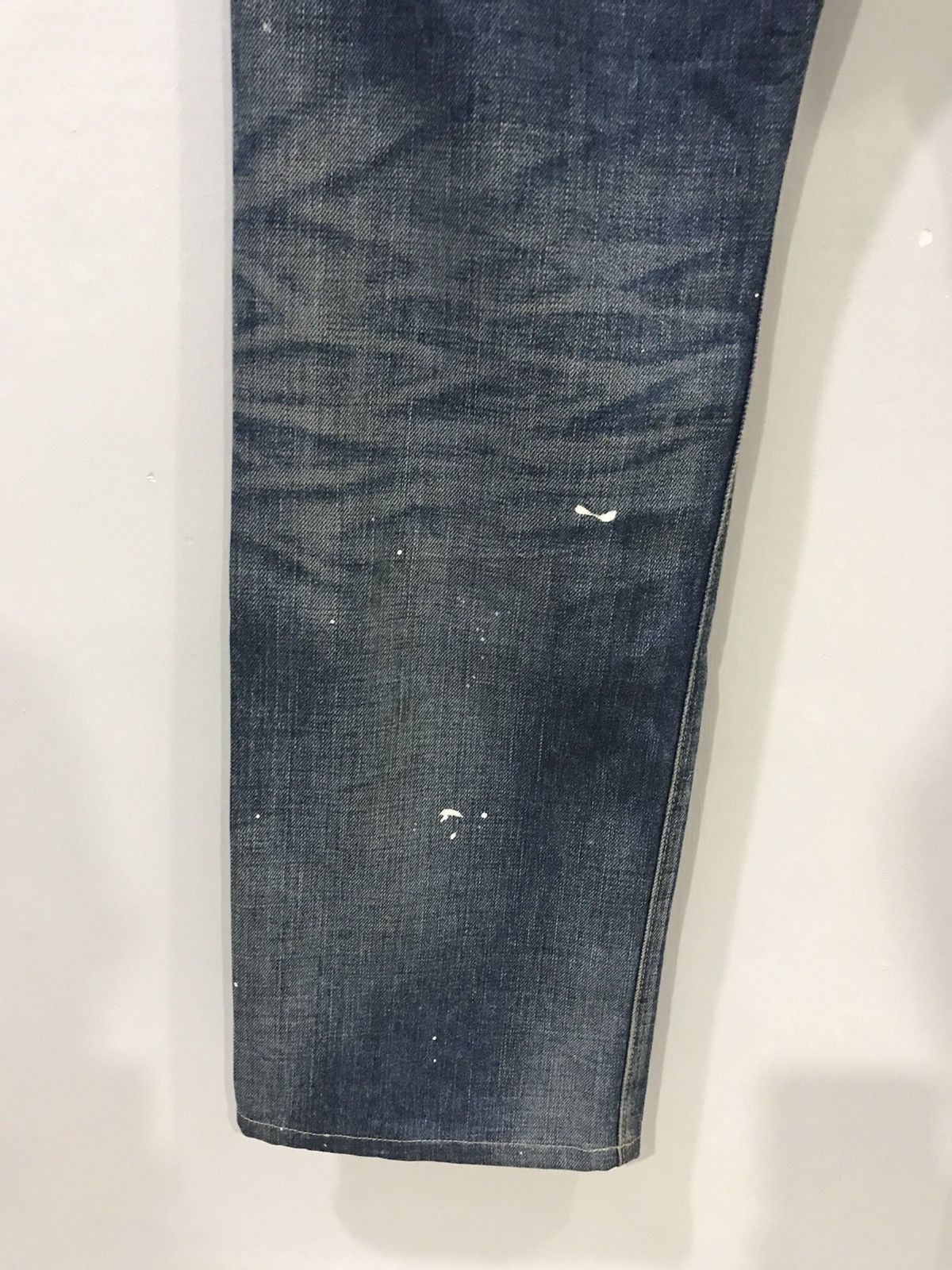 Designer × Japanese Brand BACK NUMBER Japan Street Fashion Distressed Painter Denim Size US 33 - 18 Thumbnail