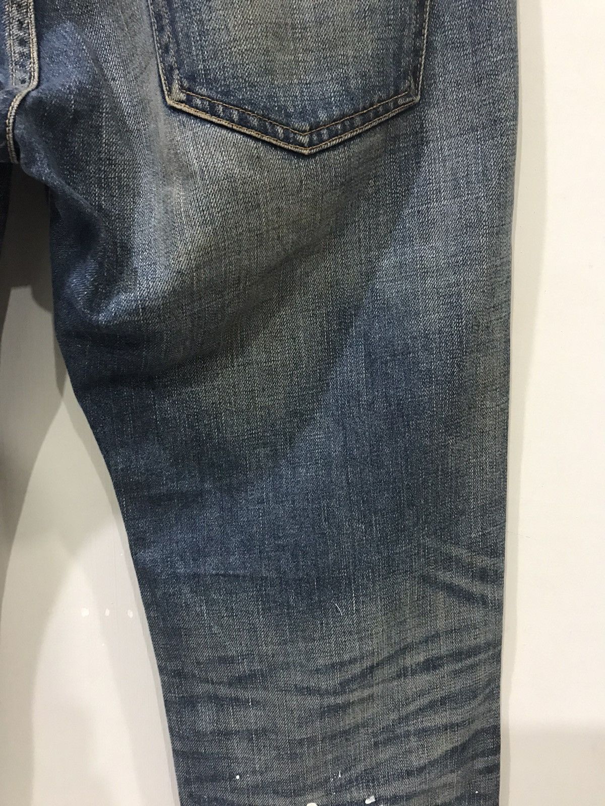 Designer × Japanese Brand BACK NUMBER Japan Street Fashion Distressed Painter Denim Size US 33 - 15 Thumbnail