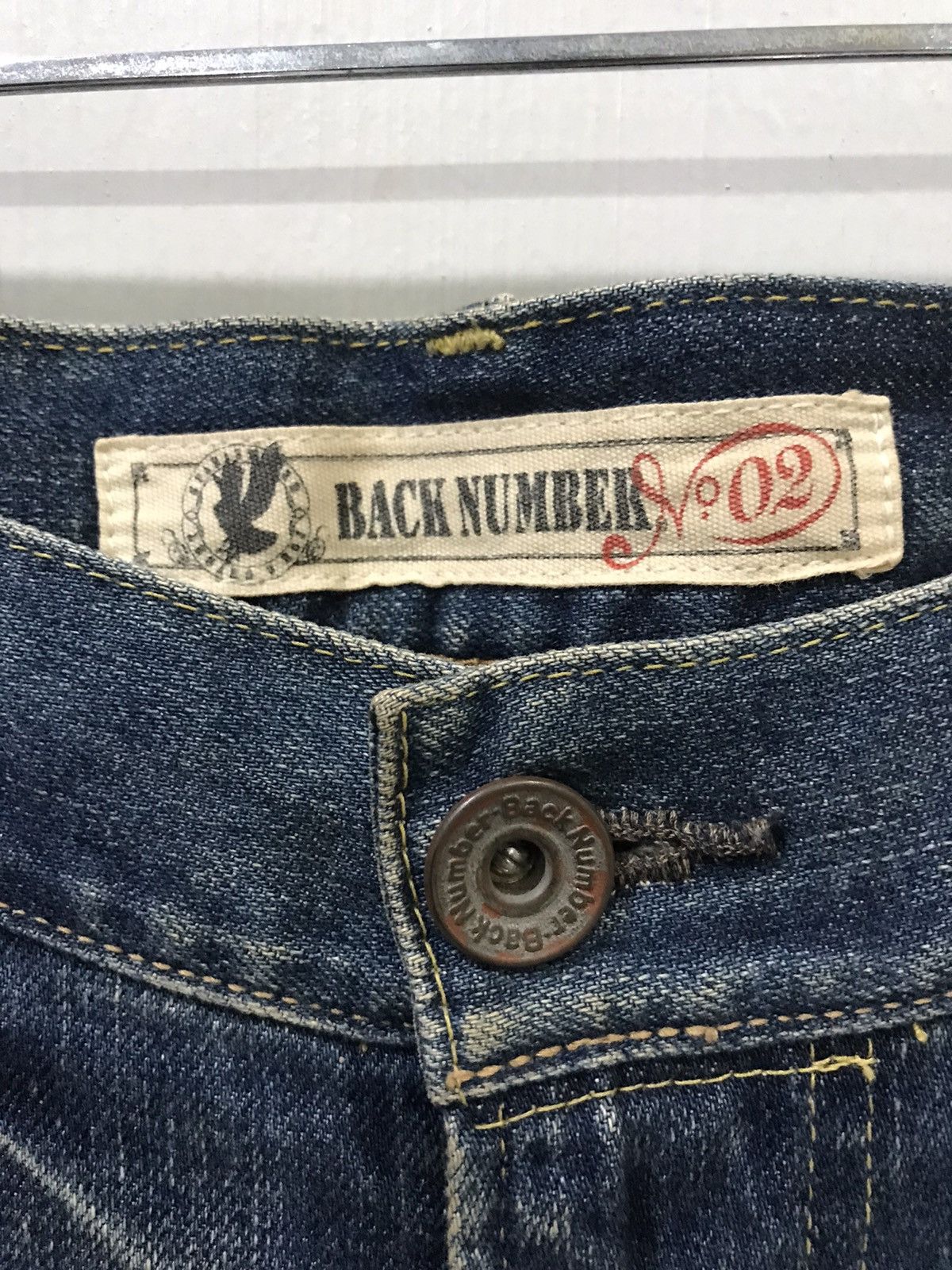 Designer × Japanese Brand BACK NUMBER Japan Street Fashion Distressed Painter Denim Size US 33 - 11 Thumbnail