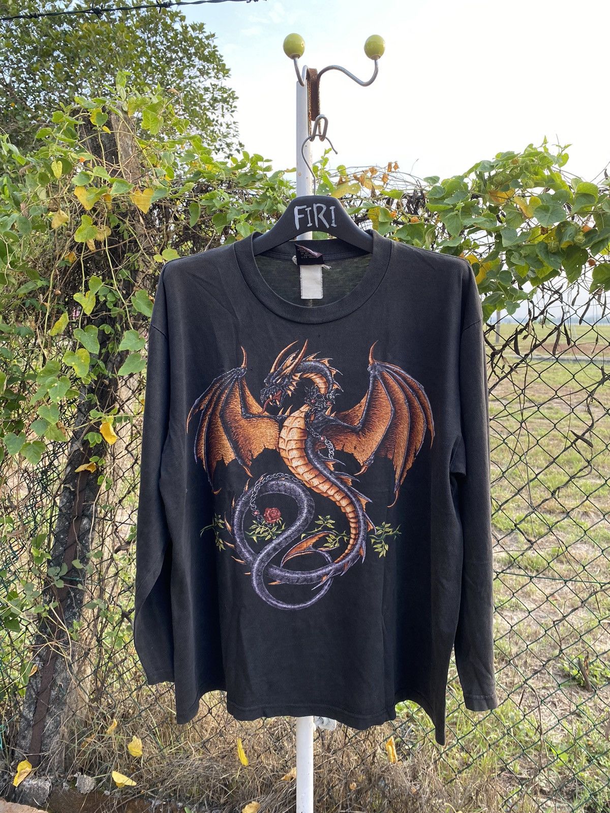 Vintage Distressed Flybeans Dragon Tees Only The Strong Survive Size US L / EU 52-54 / 3 - 1 Thumbnail