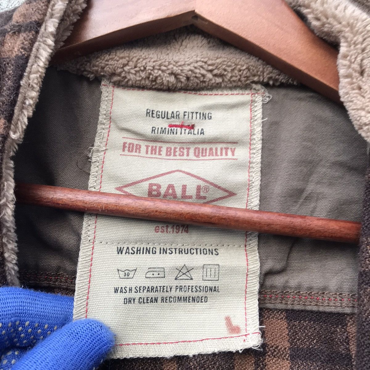 BAL FLANNEL JACKET Ball checkered Size US L / EU 52-54 / 3 - 9 Thumbnail
