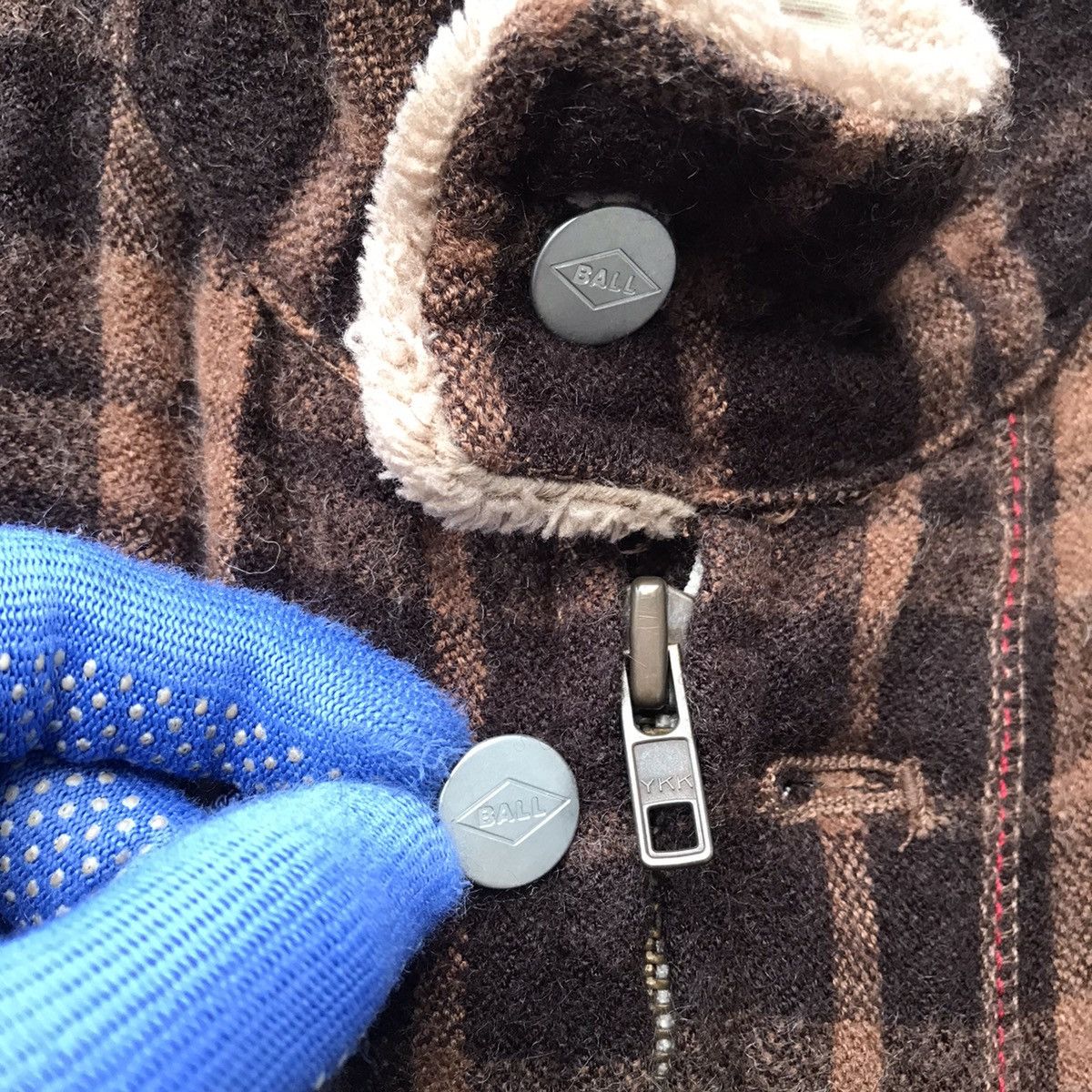 BAL FLANNEL JACKET Ball checkered Size US L / EU 52-54 / 3 - 8 Thumbnail