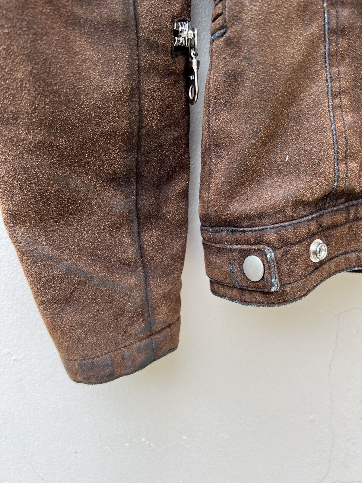 Japanese Brand VTG Rupert Japan Leopard Lined Wax Suede Cotton Punk jacket Size US M / EU 48-50 / 2 - 16 Thumbnail