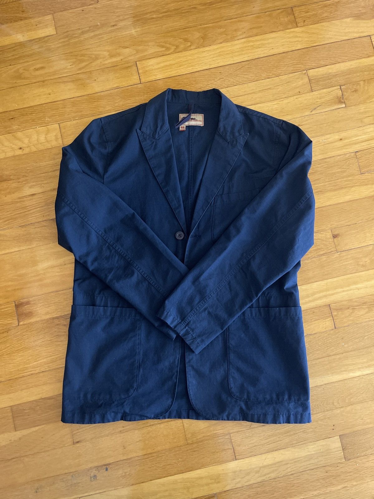 Nigel Cabourn NIGEL CABOURN LYBRO PEAK LAPEL NAVY BLAZER