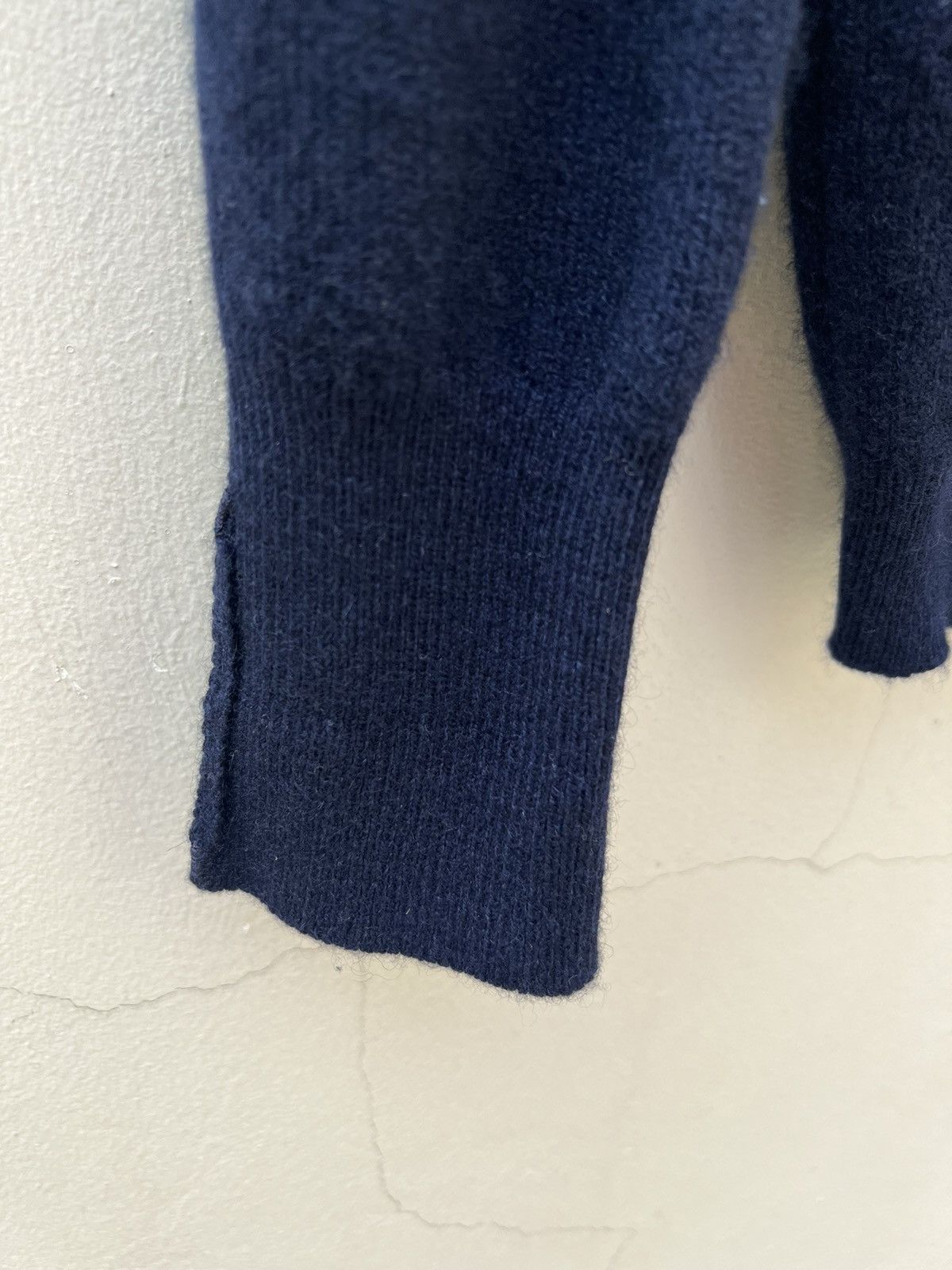 Alfred Dunhill Vintage Dunhill Navy Blue 100% Cashmere Jumper Sweater Size US M / EU 48-50 / 2 - 13 Thumbnail