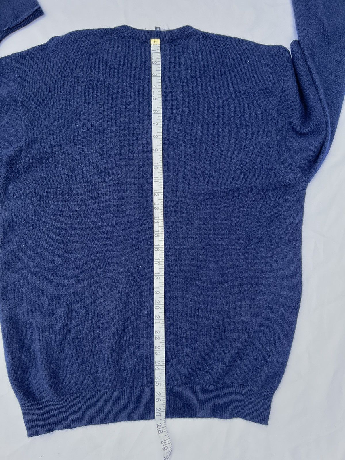 Alfred Dunhill Vintage Dunhill Navy Blue 100% Cashmere Jumper Sweater Size US M / EU 48-50 / 2 - 4 Thumbnail