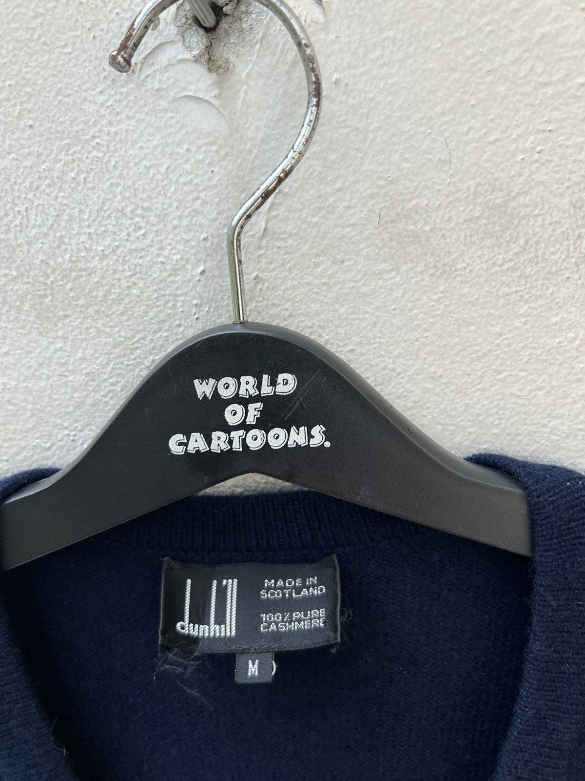 Alfred Dunhill Vintage Dunhill Navy Blue 100% Cashmere Jumper Sweater Size US M / EU 48-50 / 2 - 7 Thumbnail