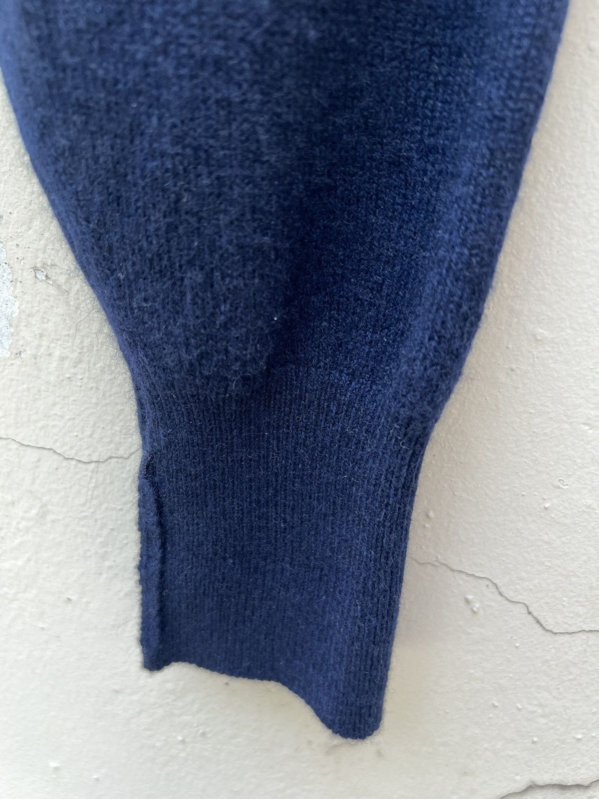 Alfred Dunhill Vintage Dunhill Navy Blue 100% Cashmere Jumper Sweater Size US M / EU 48-50 / 2 - 9 Thumbnail