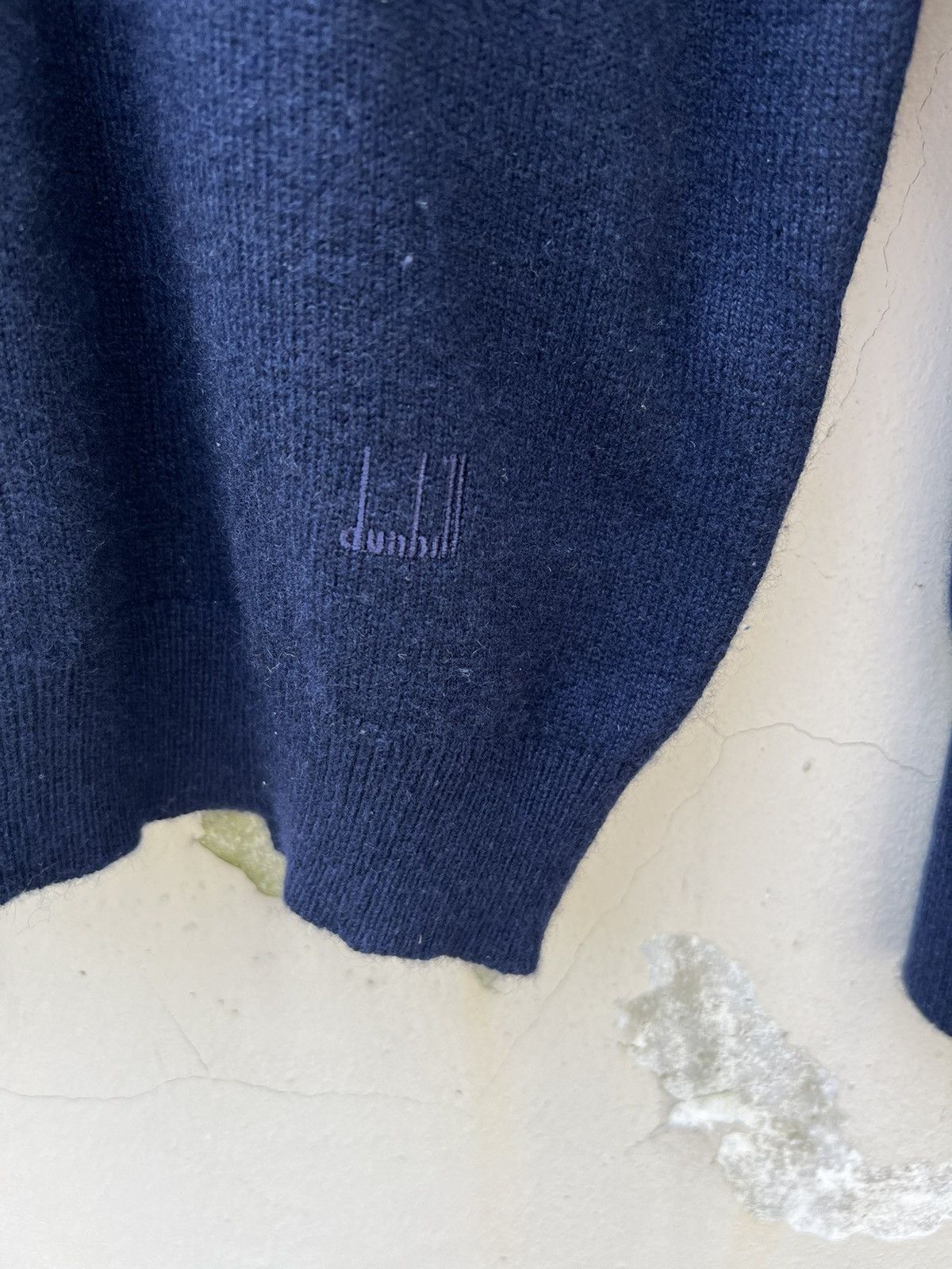 Alfred Dunhill Vintage Dunhill Navy Blue 100% Cashmere Jumper Sweater Size US M / EU 48-50 / 2 - 8 Thumbnail