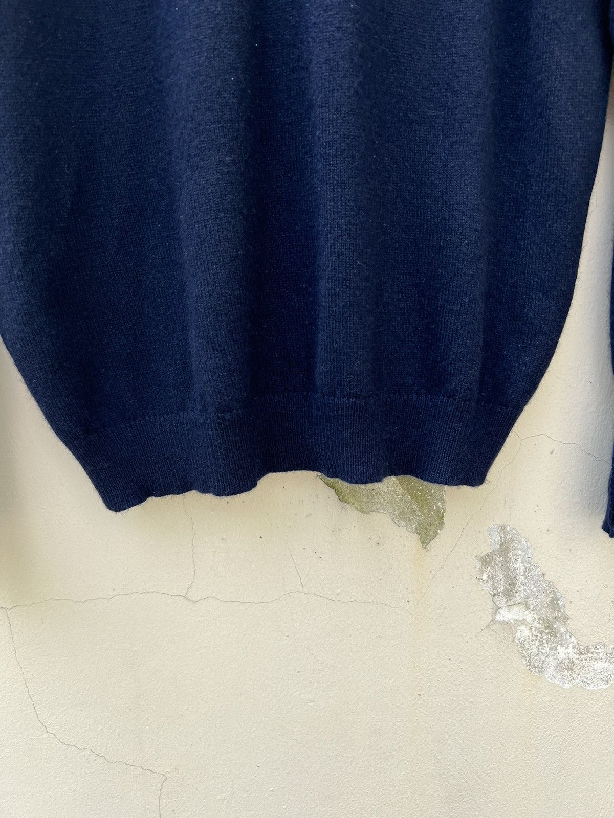 Alfred Dunhill Vintage Dunhill Navy Blue 100% Cashmere Jumper Sweater Size US M / EU 48-50 / 2 - 12 Thumbnail