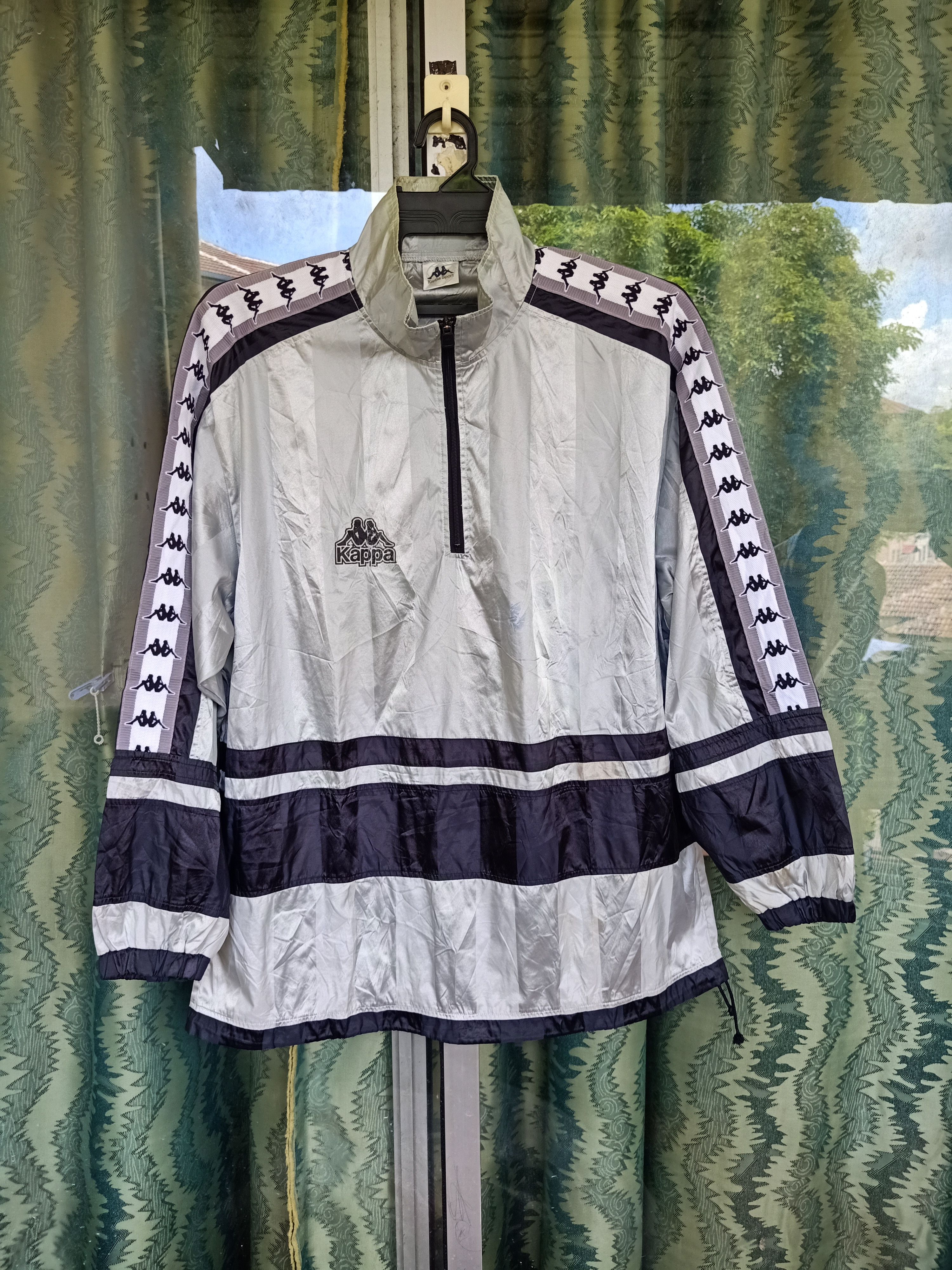 Kappa vtg kappa big logo Sidetape Jacket juve template Size US L / EU 52-54 / 3 - 3 Thumbnail