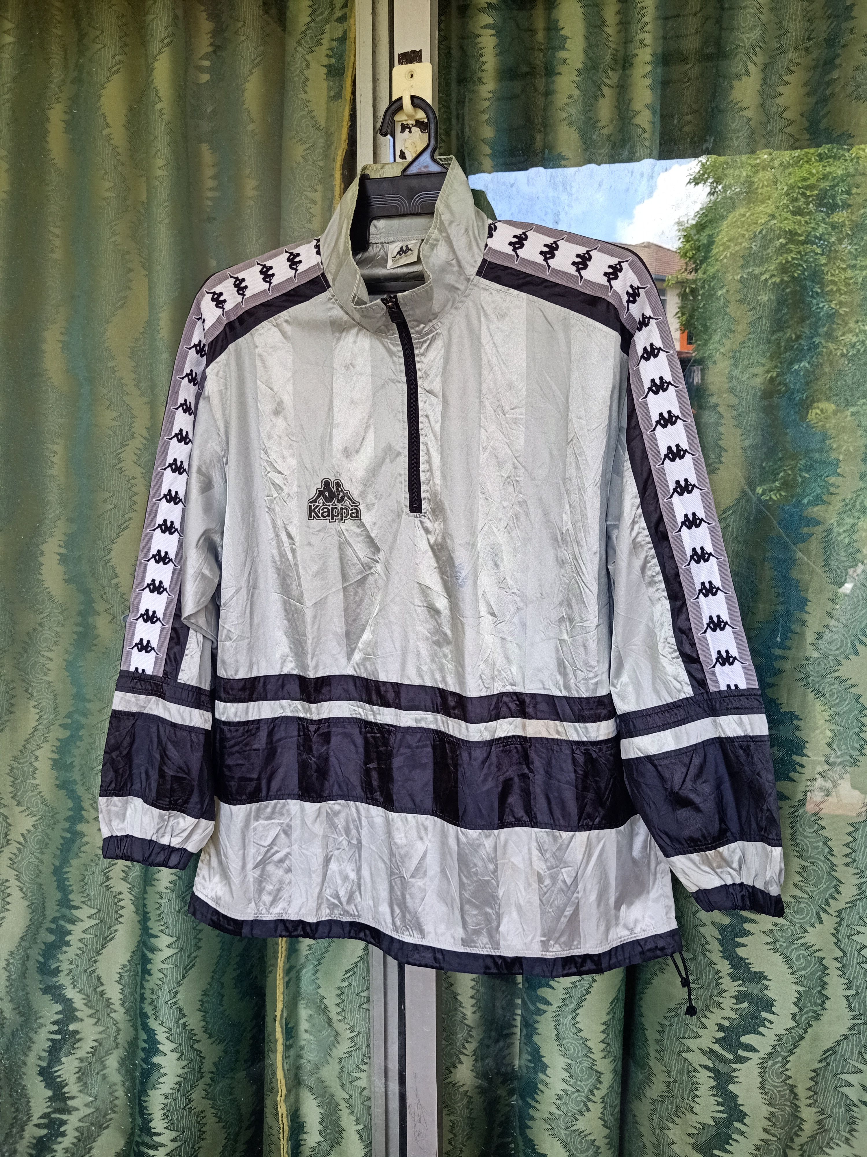Kappa vtg kappa big logo Sidetape Jacket juve template Size US L / EU 52-54 / 3 - 2 Thumbnail