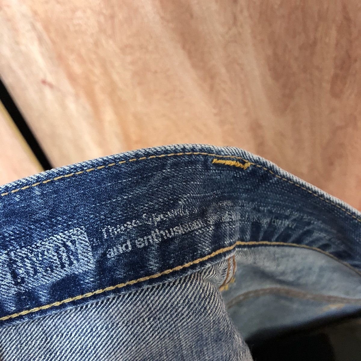 Vintage Edwin Ripped Distressed Flared Denim