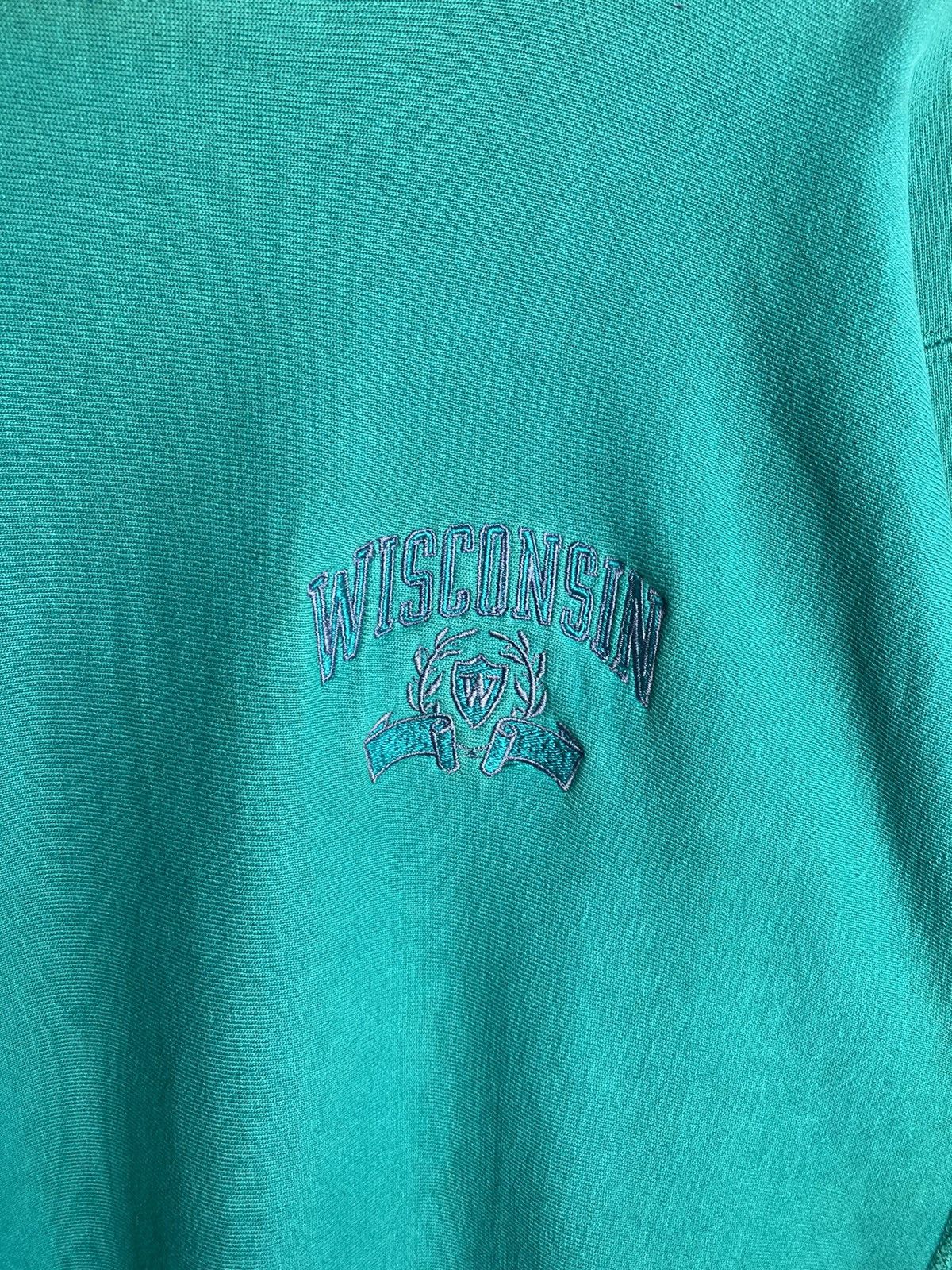 Champion × Vintage Vintage Champion Reverse Weave Wisconsin Baggy Distressed Size US XL / EU 56 / 4 - 4 Thumbnail