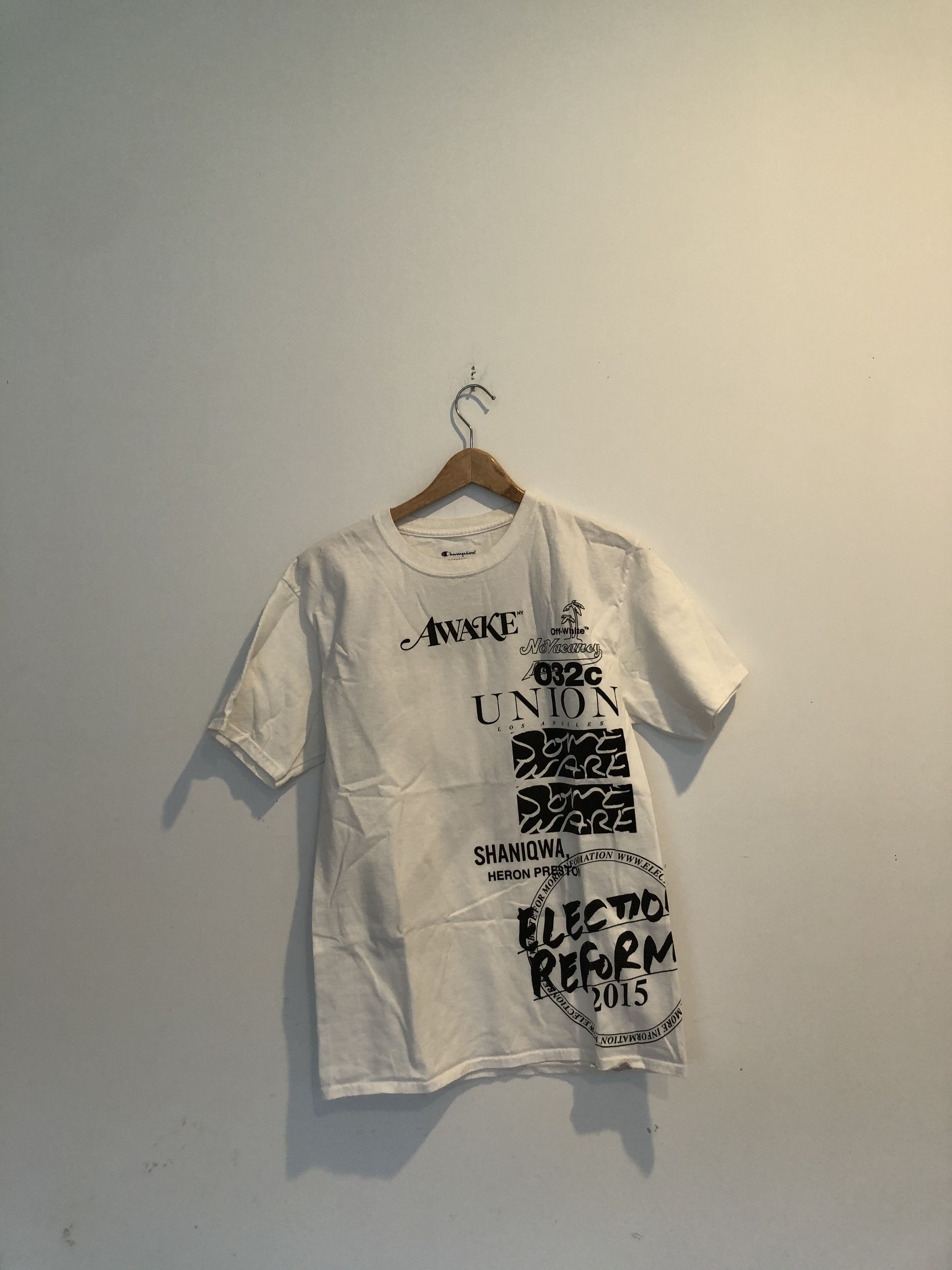 image of Off-White X Awake Art Basel Exclusive Tee, Men's (Size Medium)