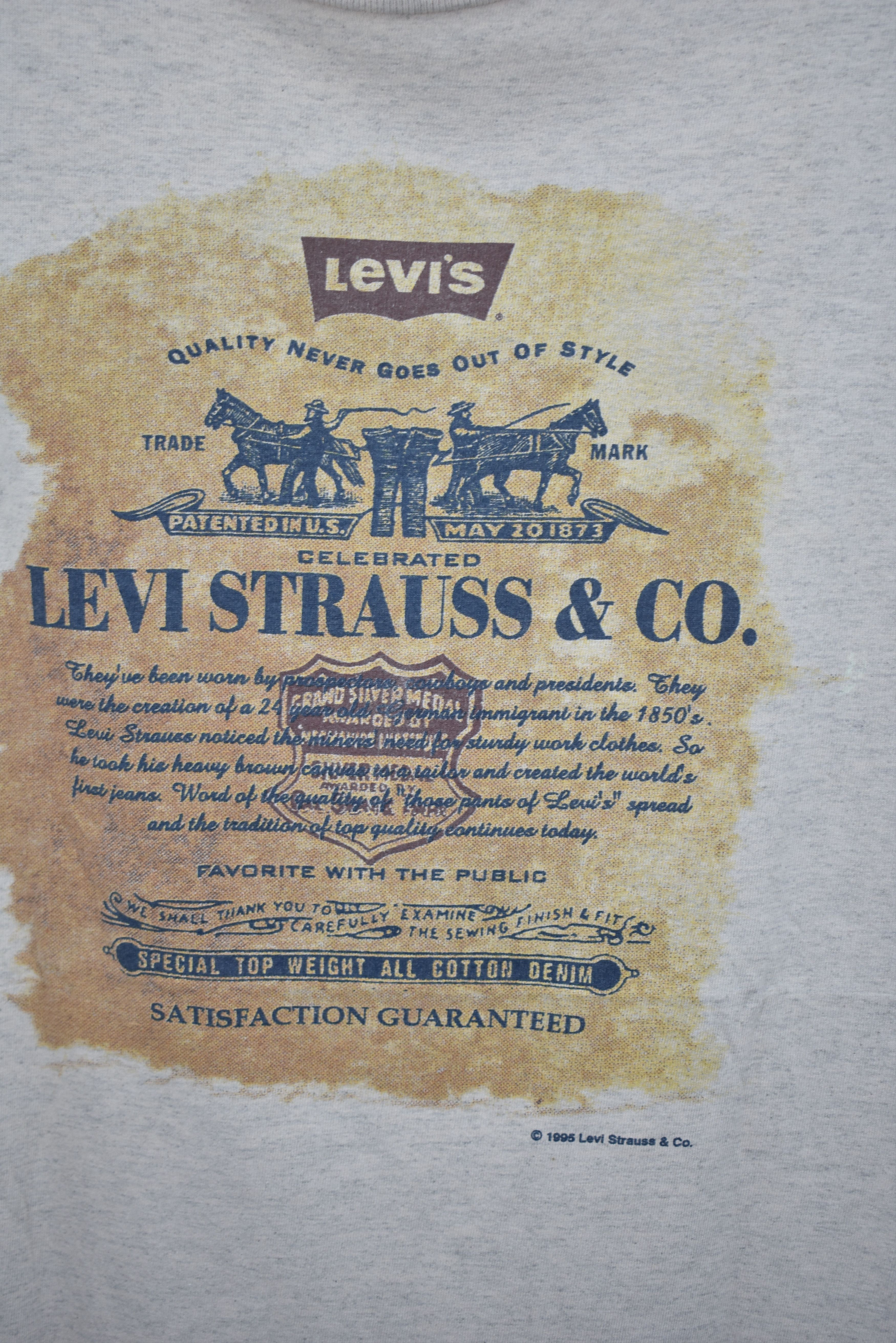 Levi's × Vintage A017 Vintage 90's Levi's graphic t-shirt Size US XL / EU 56 / 4 - 2 Thumbnail