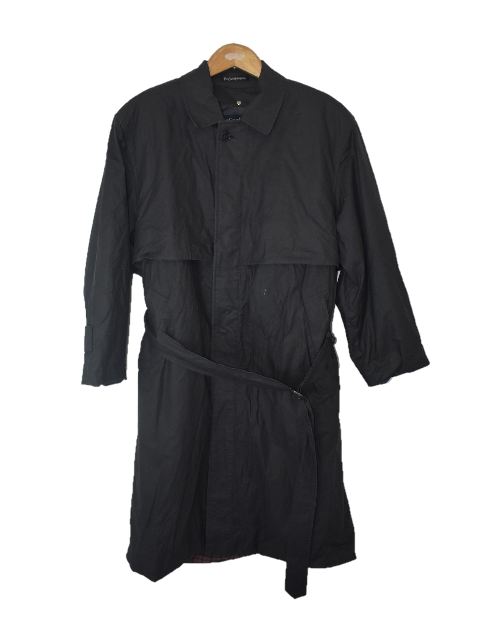 Yves Saint Laurent A001 Vintage YSL Trench Coat Yves Saint Laurent Luxury Size M / US 6-8 / IT 42-44 - 1 Thumbnail