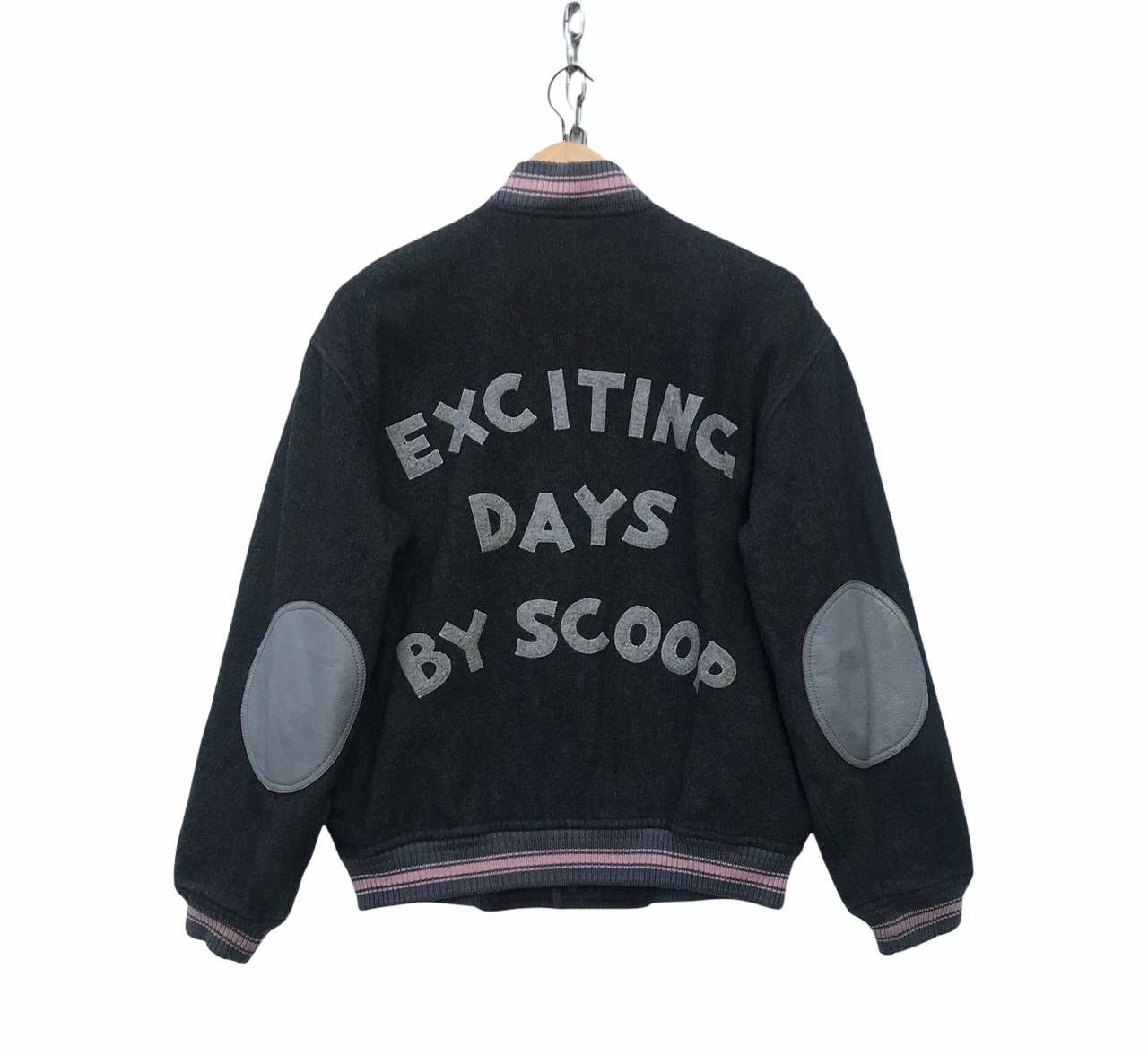Japanese Brand Vintage Scoop Varsity Jacket Exciting Day Jacket Size US M / EU 48-50 / 2 - 2 Thumbnail